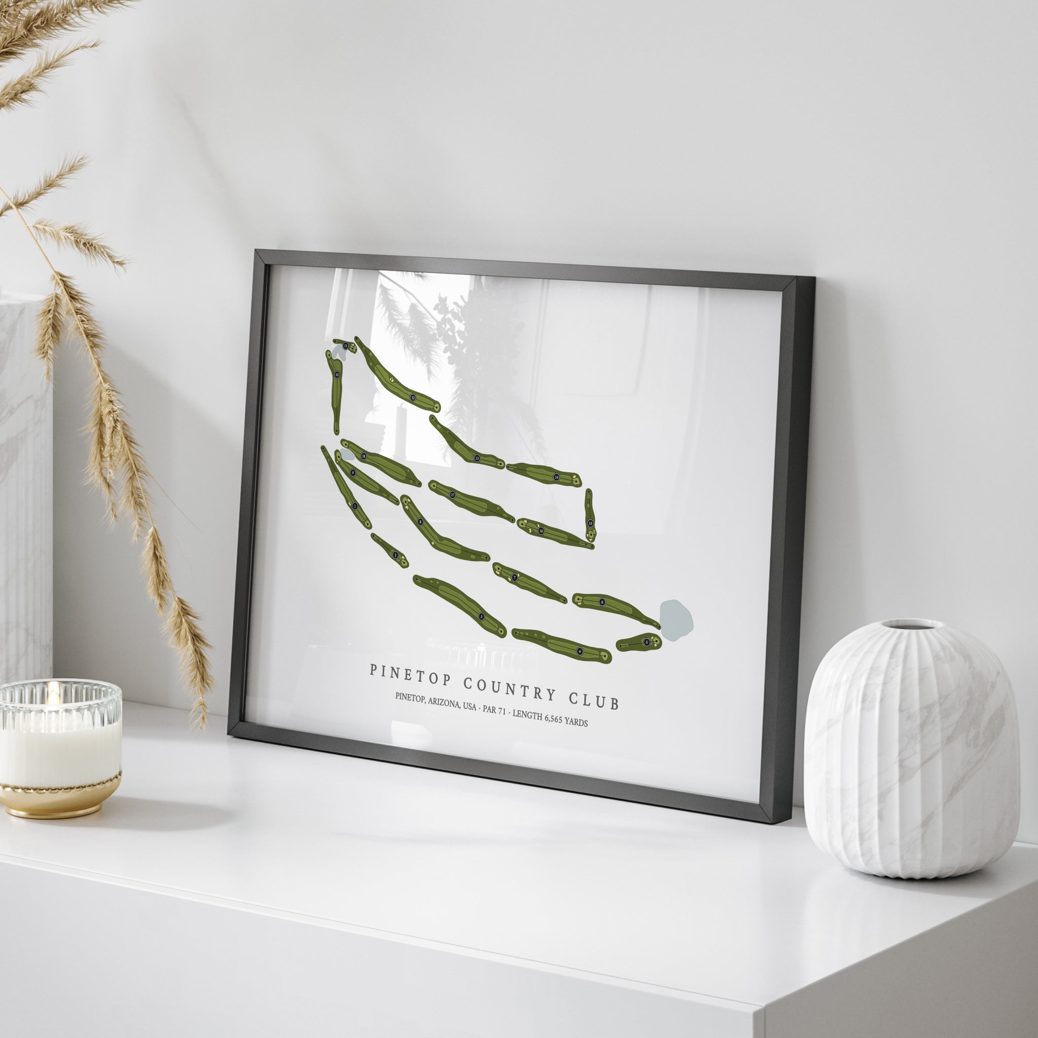 Pinetop Country Club | Golf Course Map | On Table 