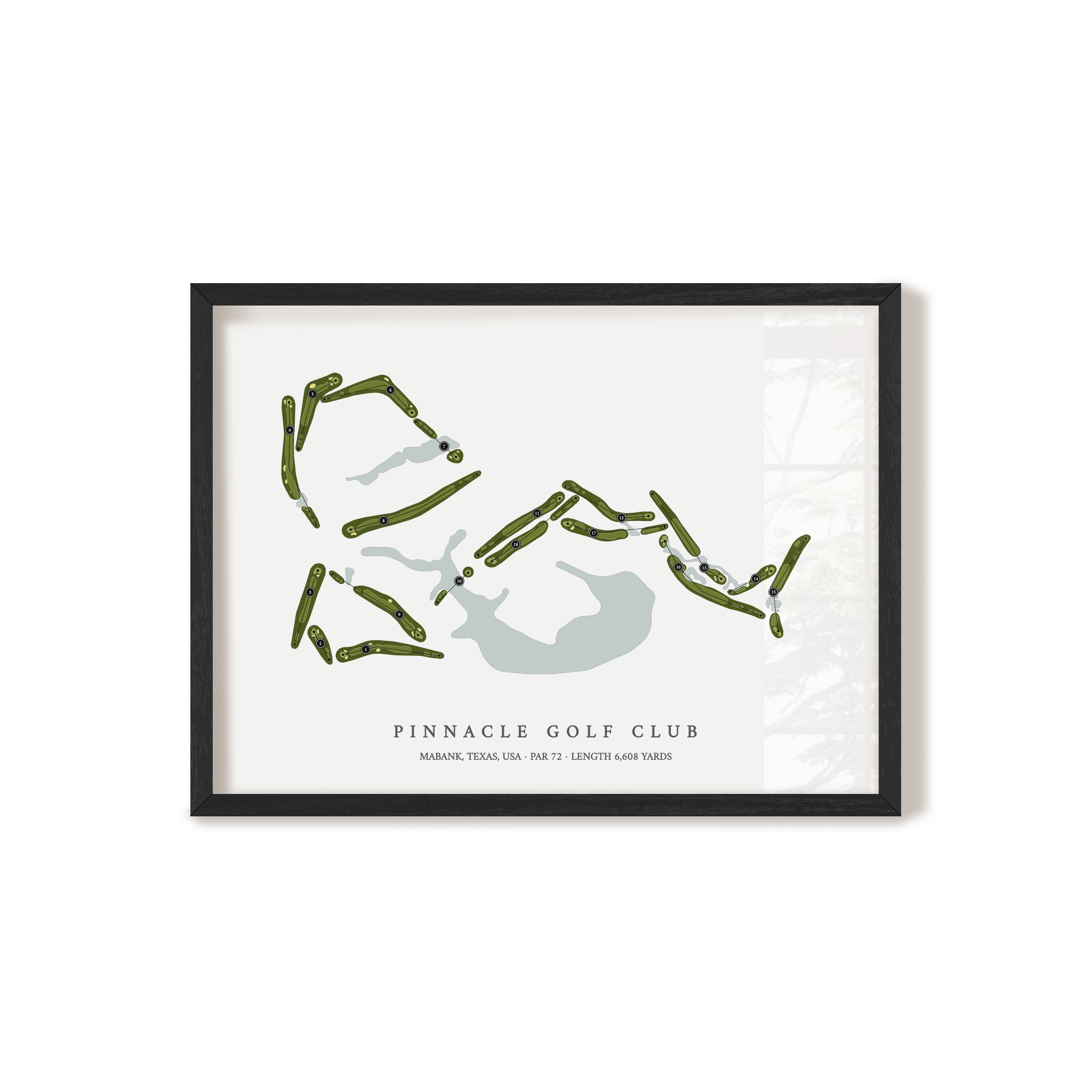 Pinnacle Golf Club | Golf Course Map | Black+Frame