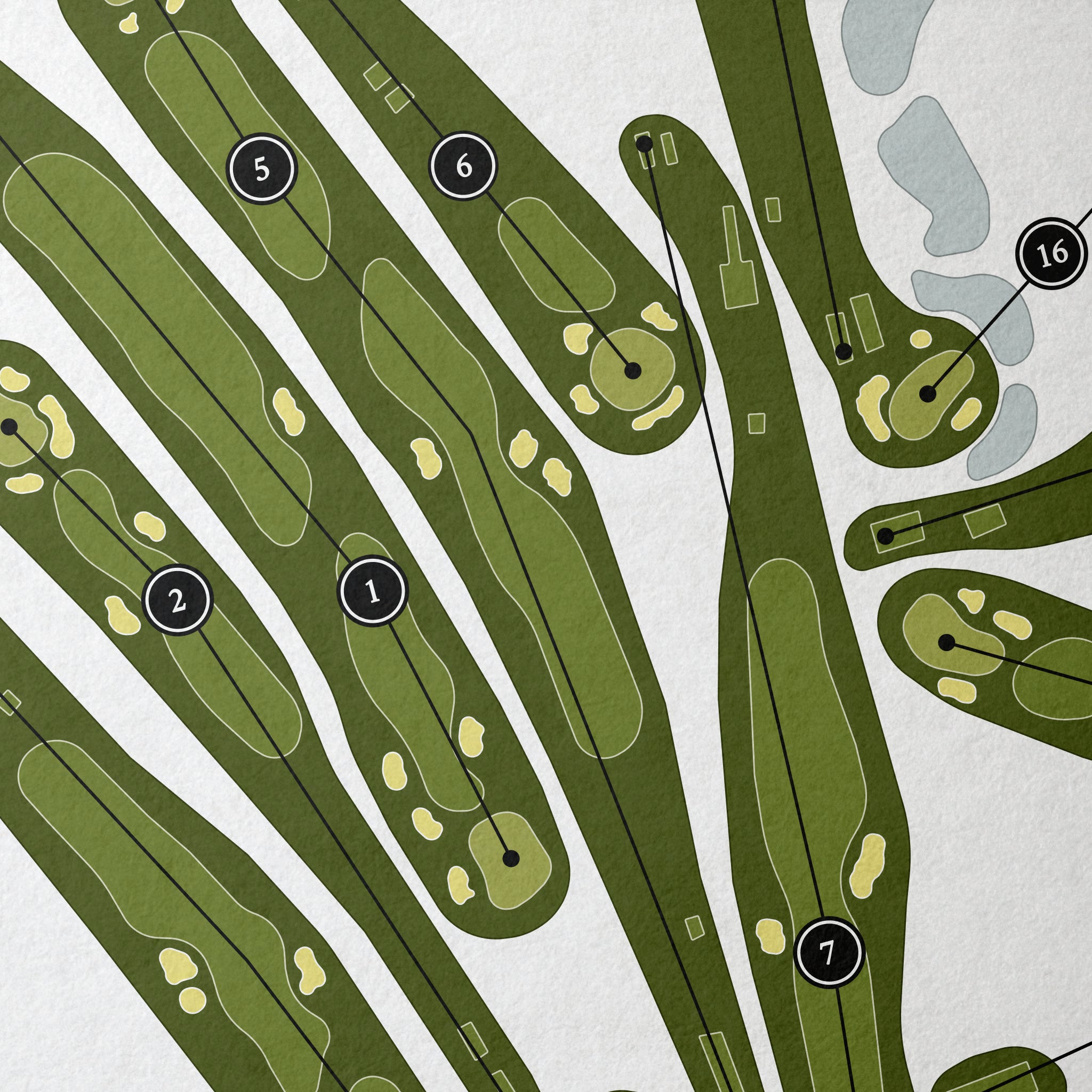 Pittsburgh Field Club | Golf Course Map | Close Up