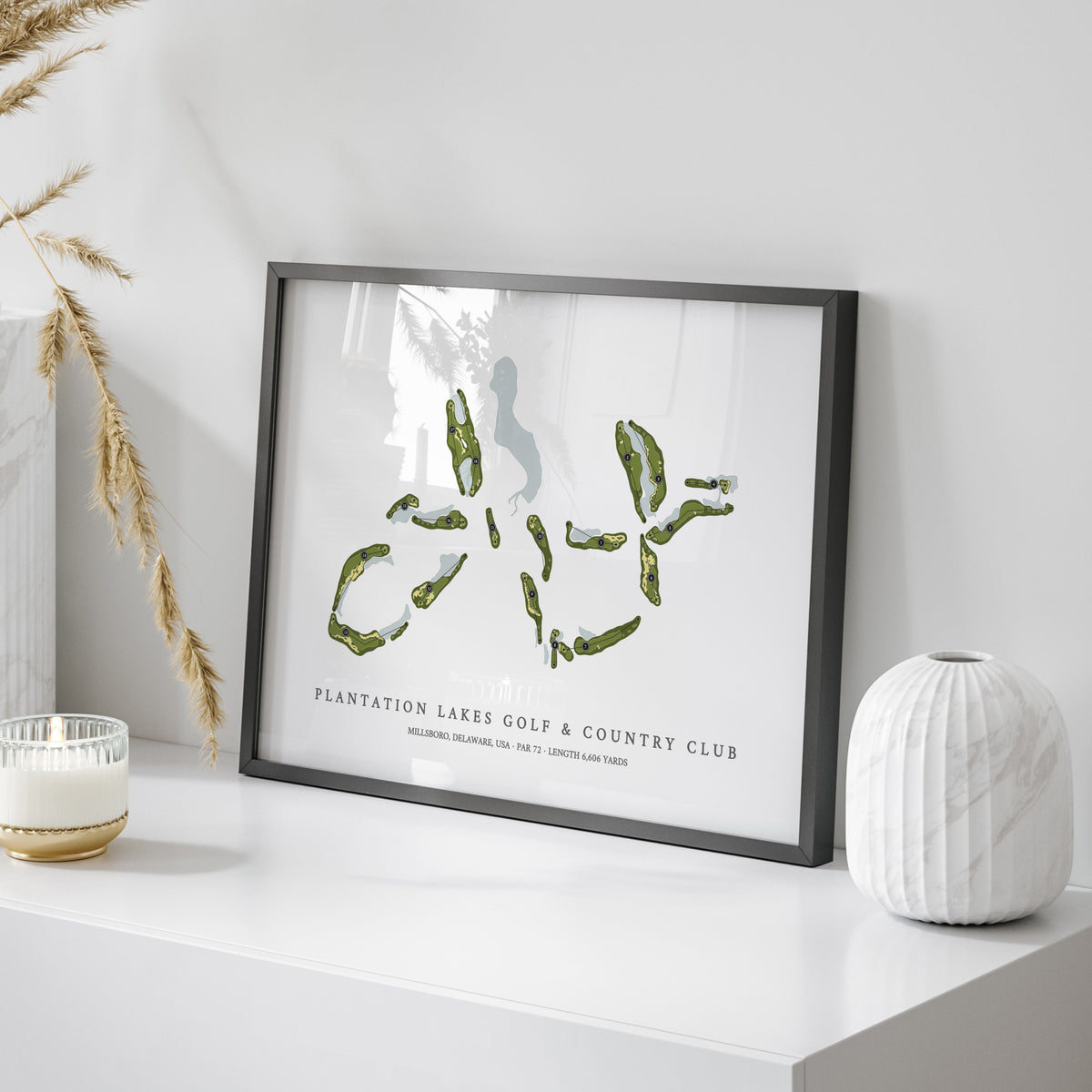 Plantation Lakes Golf & Country Club | Golf Course Map | On Table 