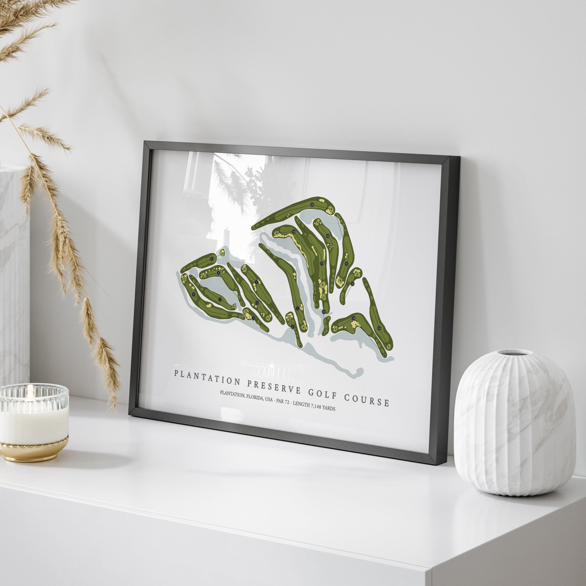 Plantation Preserve Golf Course | Golf Course Map | On Table 