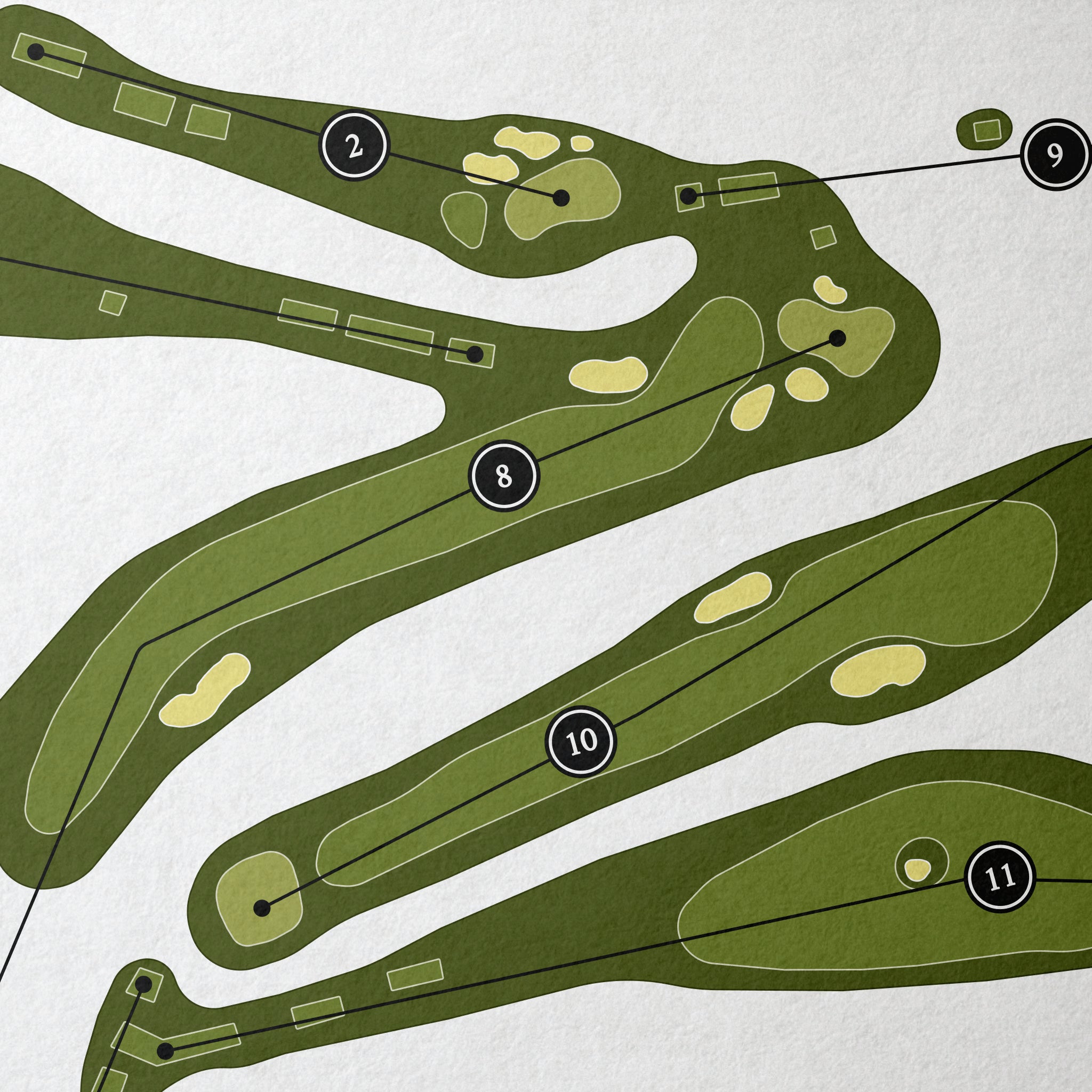 Plum Hollow Country Club | Golf Course Print | Close+Up 