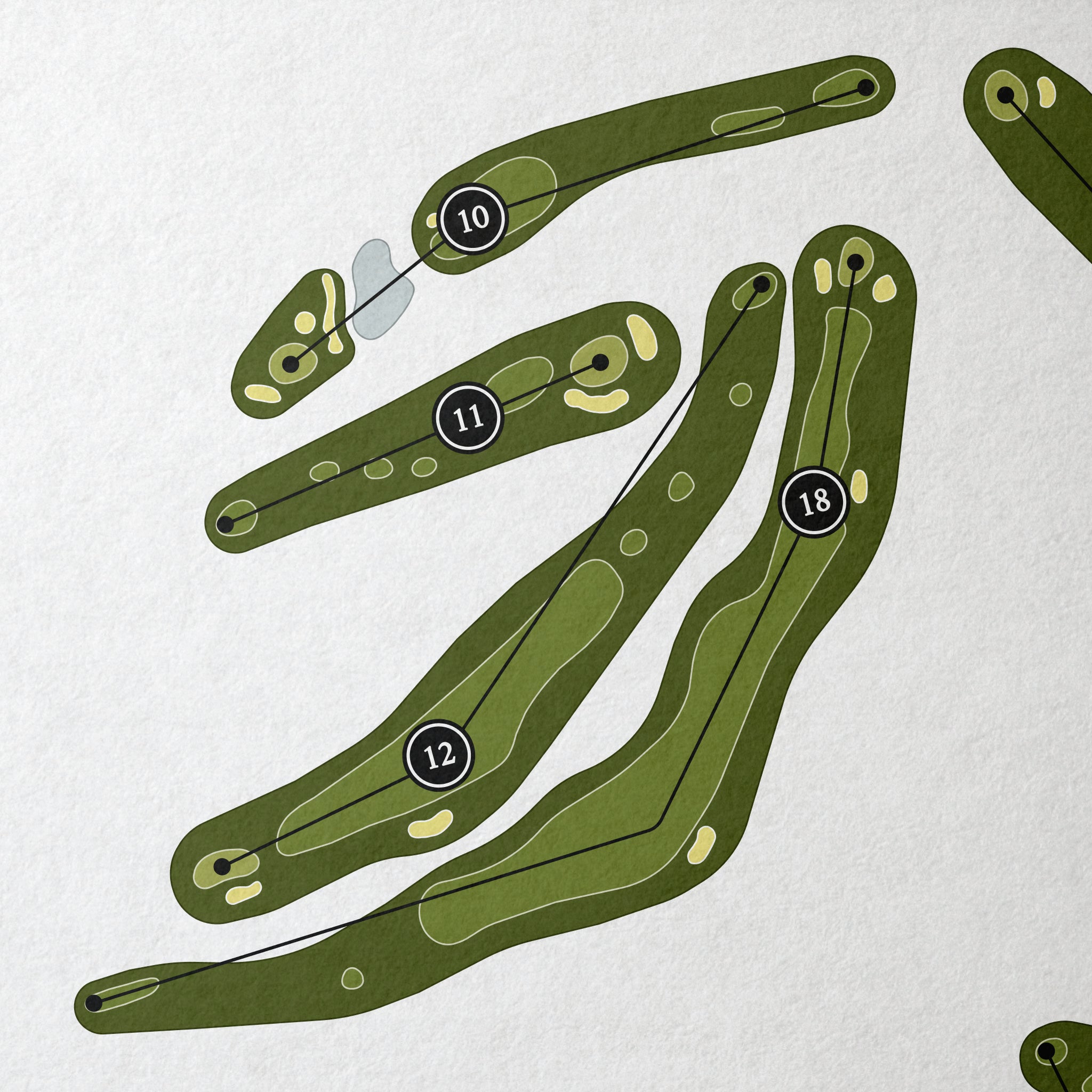 Plumas Pines Golf Resort | Golf Course Print | Close Up