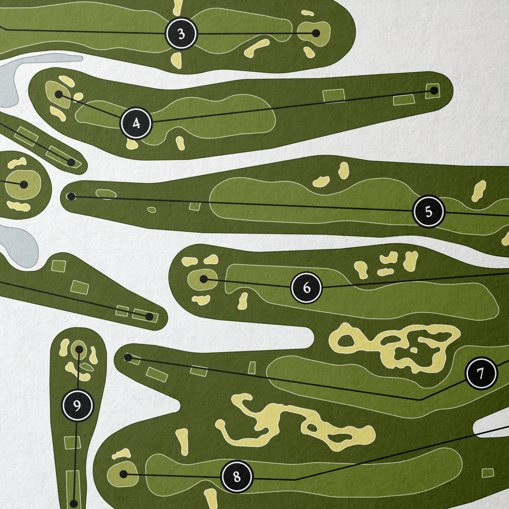 Point Judith Country Club | Golf Course Print | Close Up