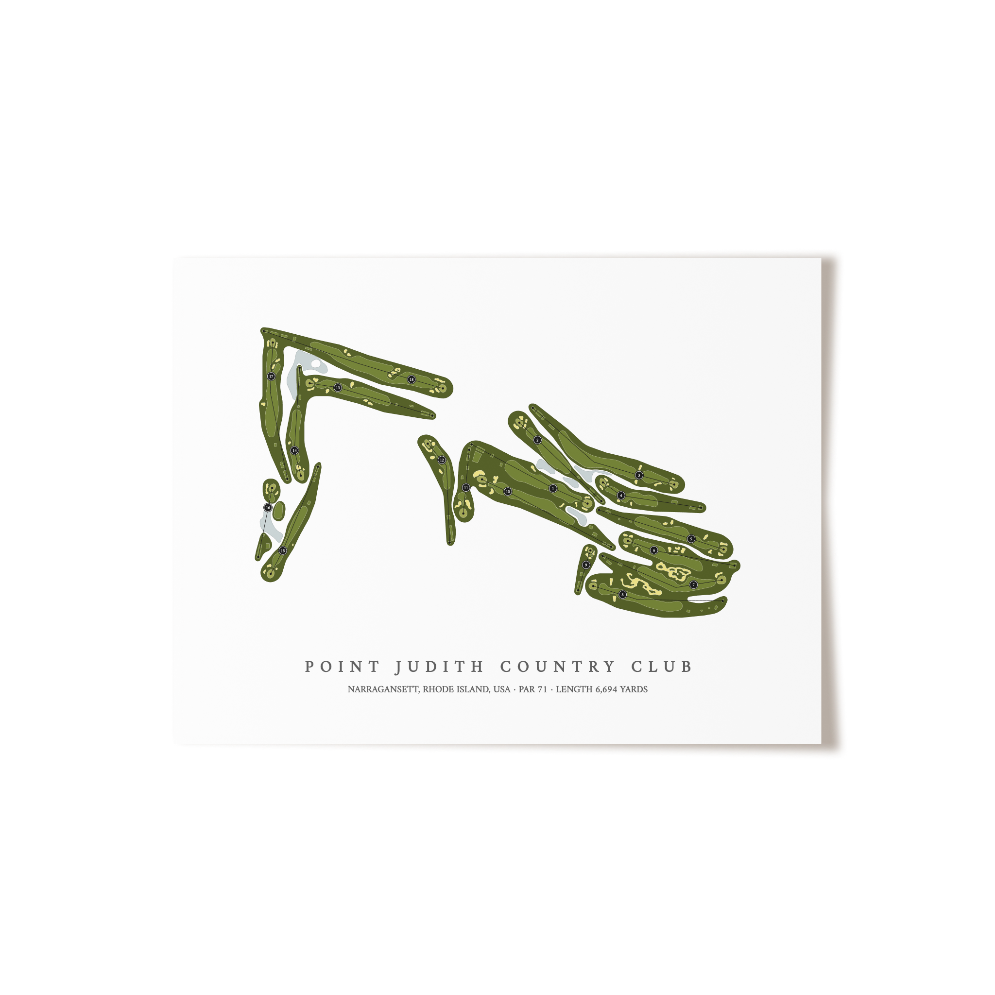 Point Judith Country Club | Golf Course Print | Unframed