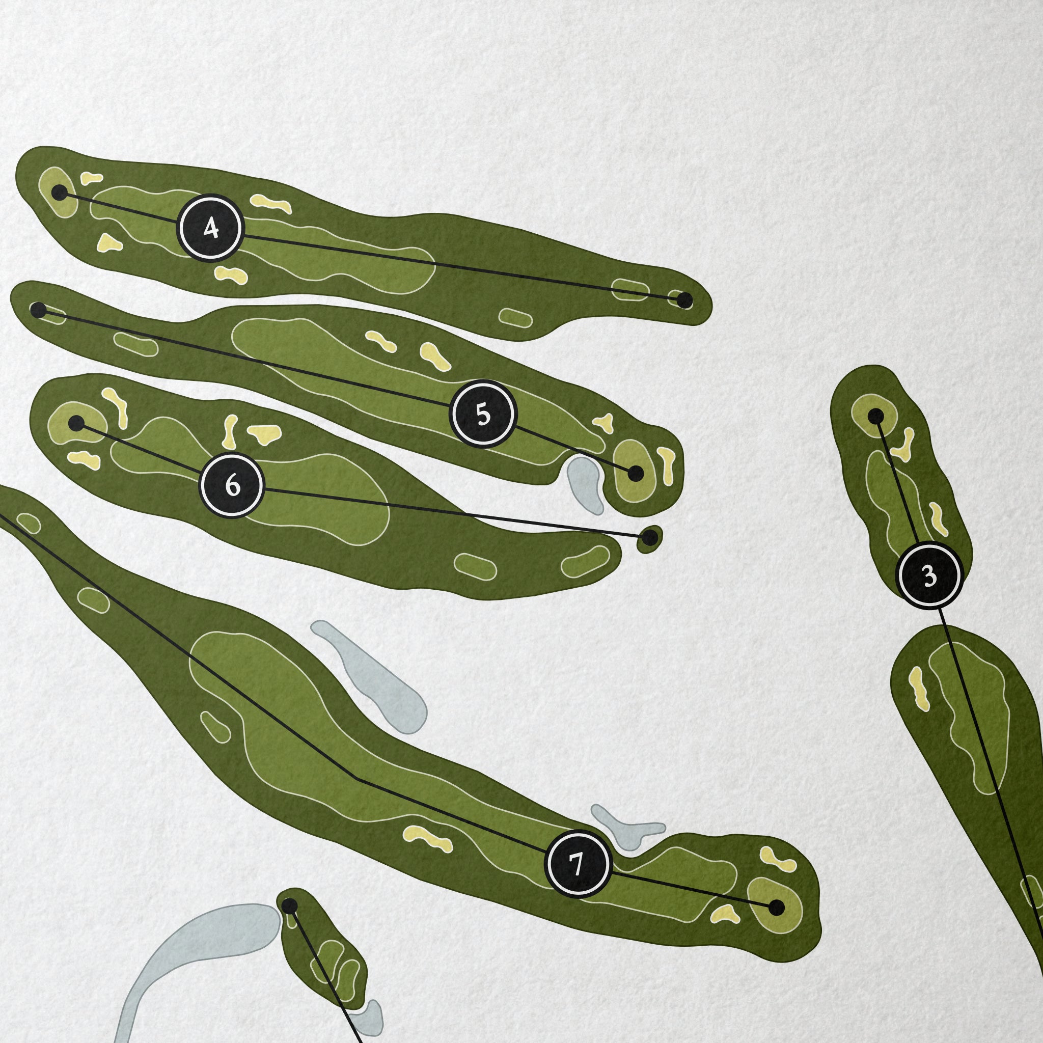 Point Sebago Golf & Beach Resort | Golf Course Map | Close Up 