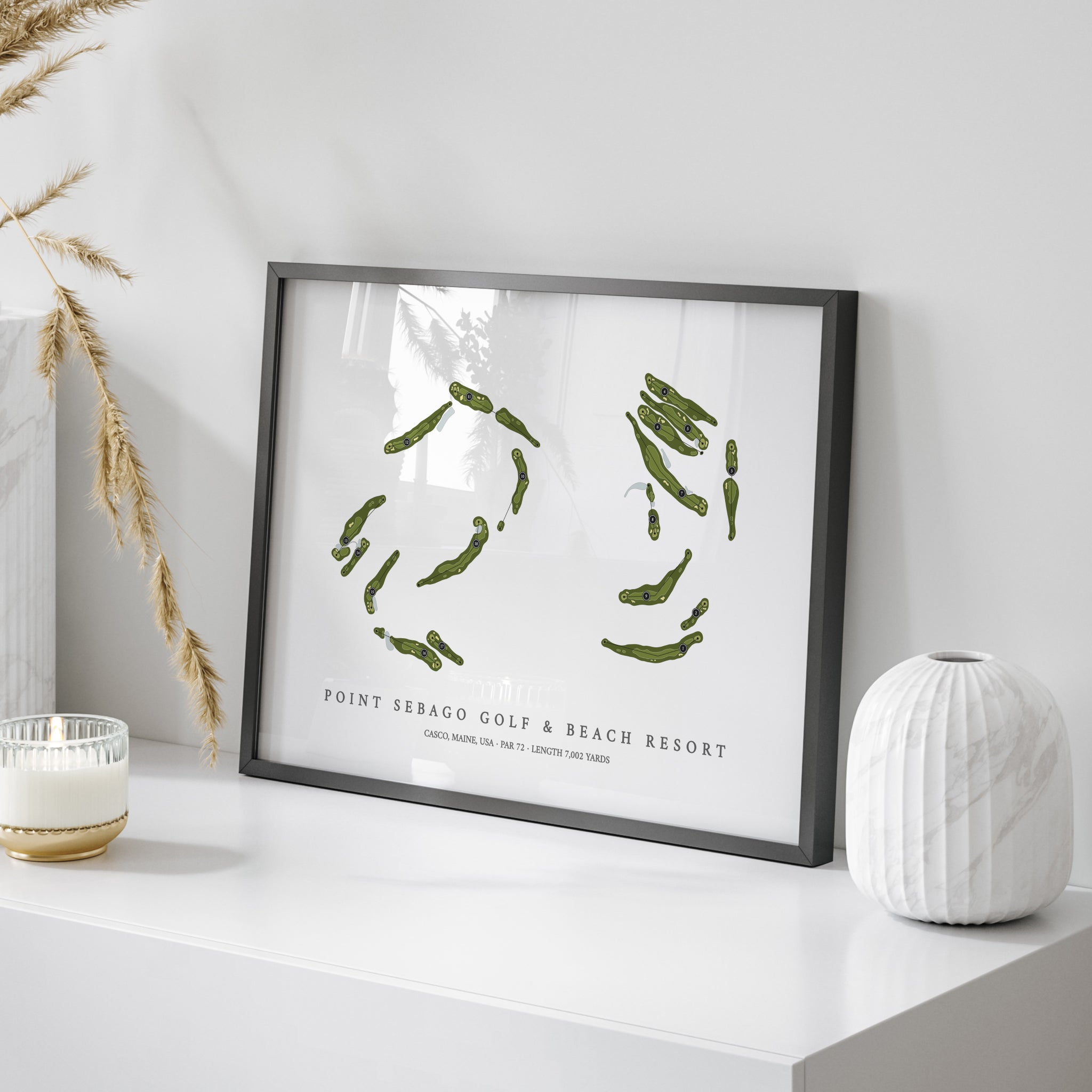 Point Sebago Golf & Beach Resort | Golf Course Map | On Table 