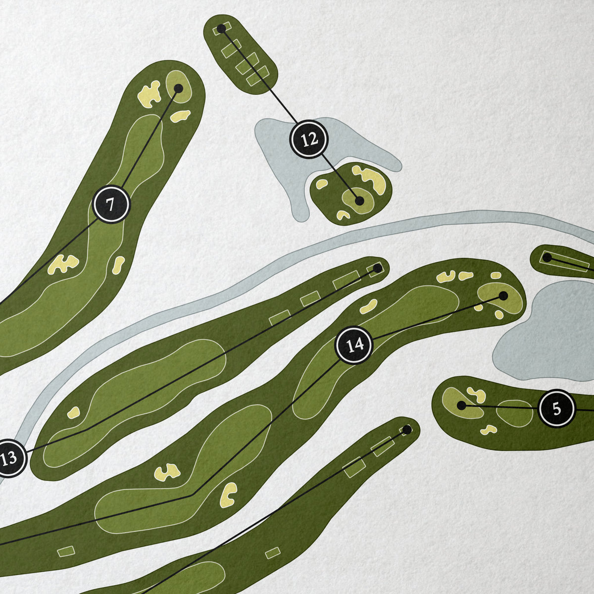 Pondok Indah Golf Course | Golf Course Map | Close Up