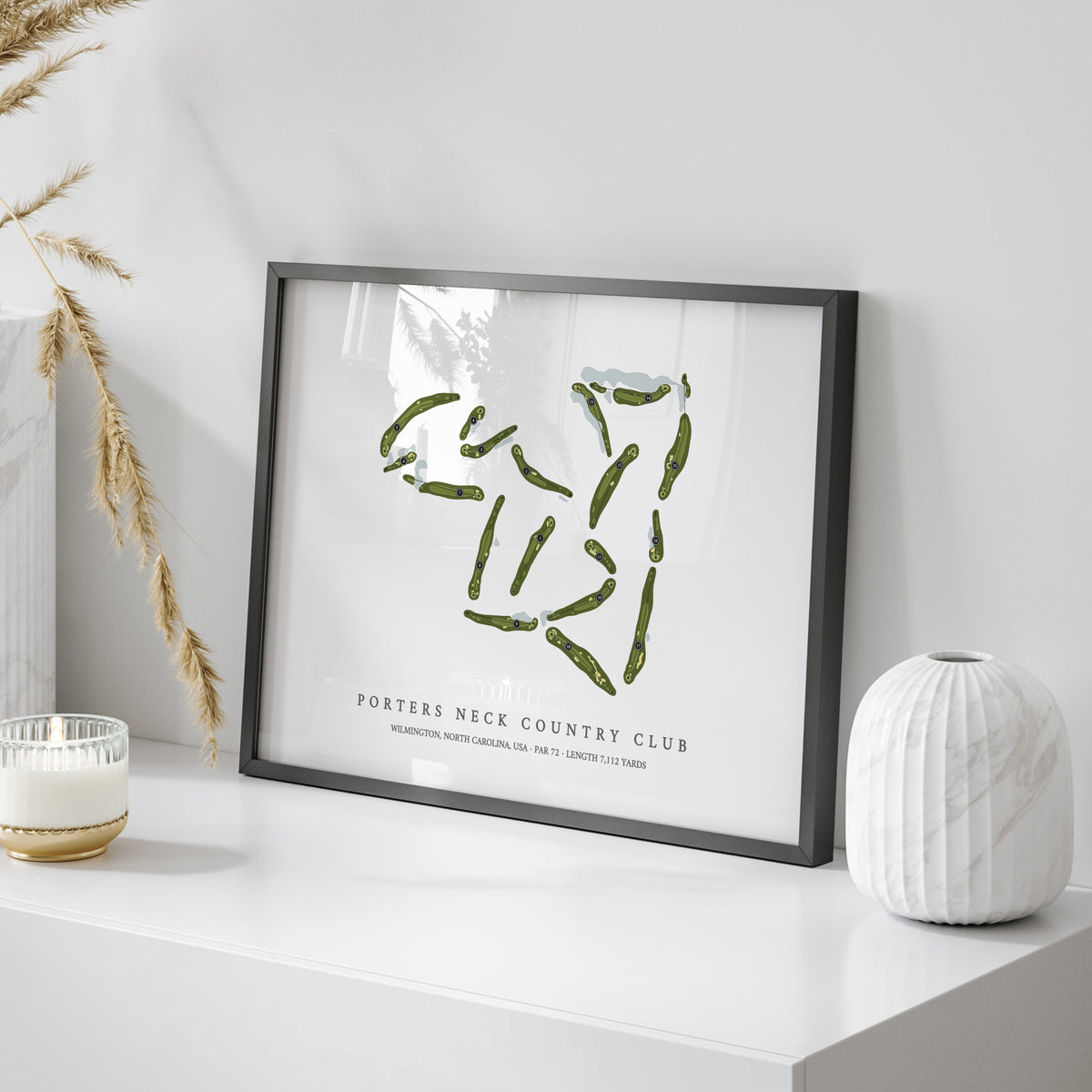 Porters Neck Country Club | Golf Course Map | On Table