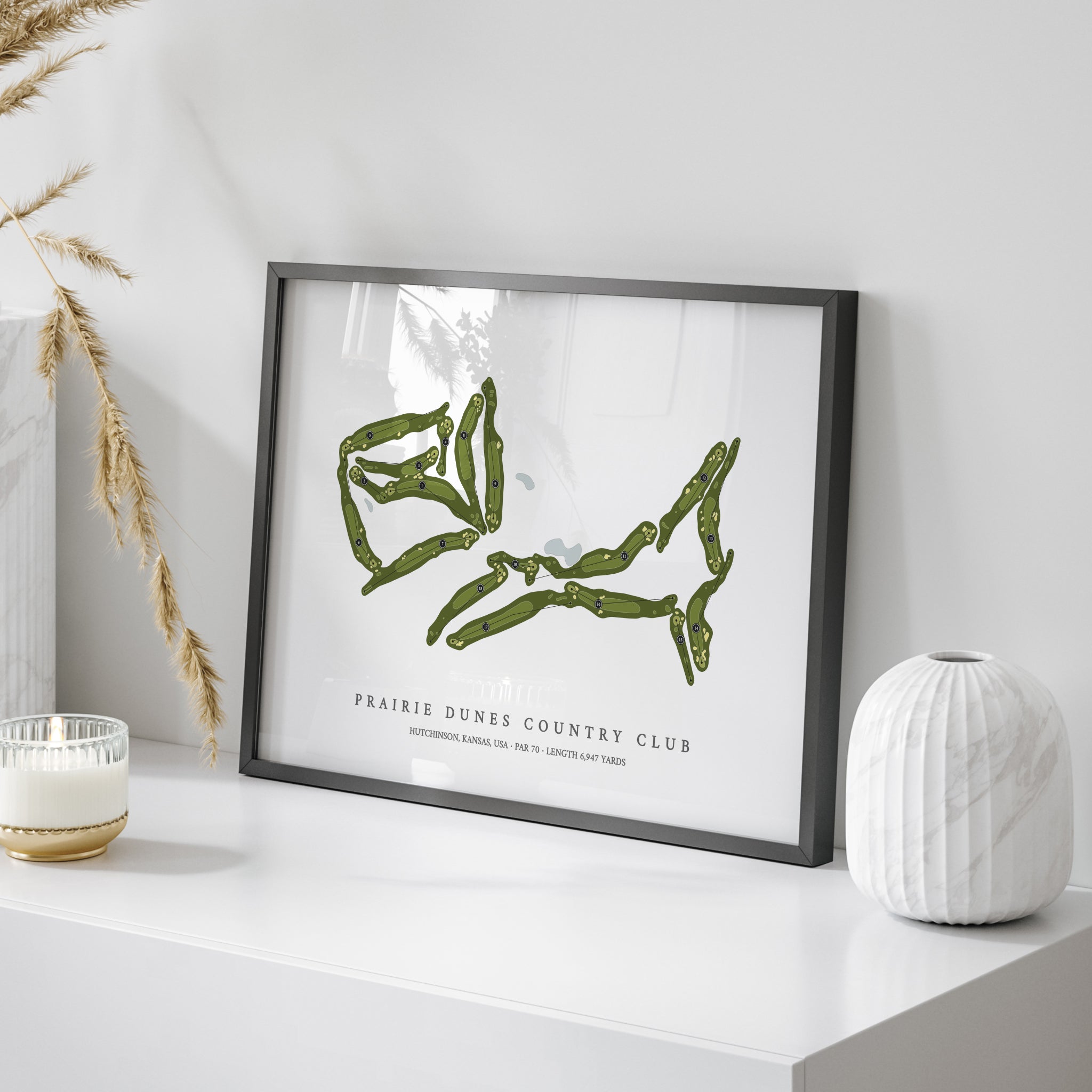 Prairie Dunes Country Club | Golf Course Map | On Table 