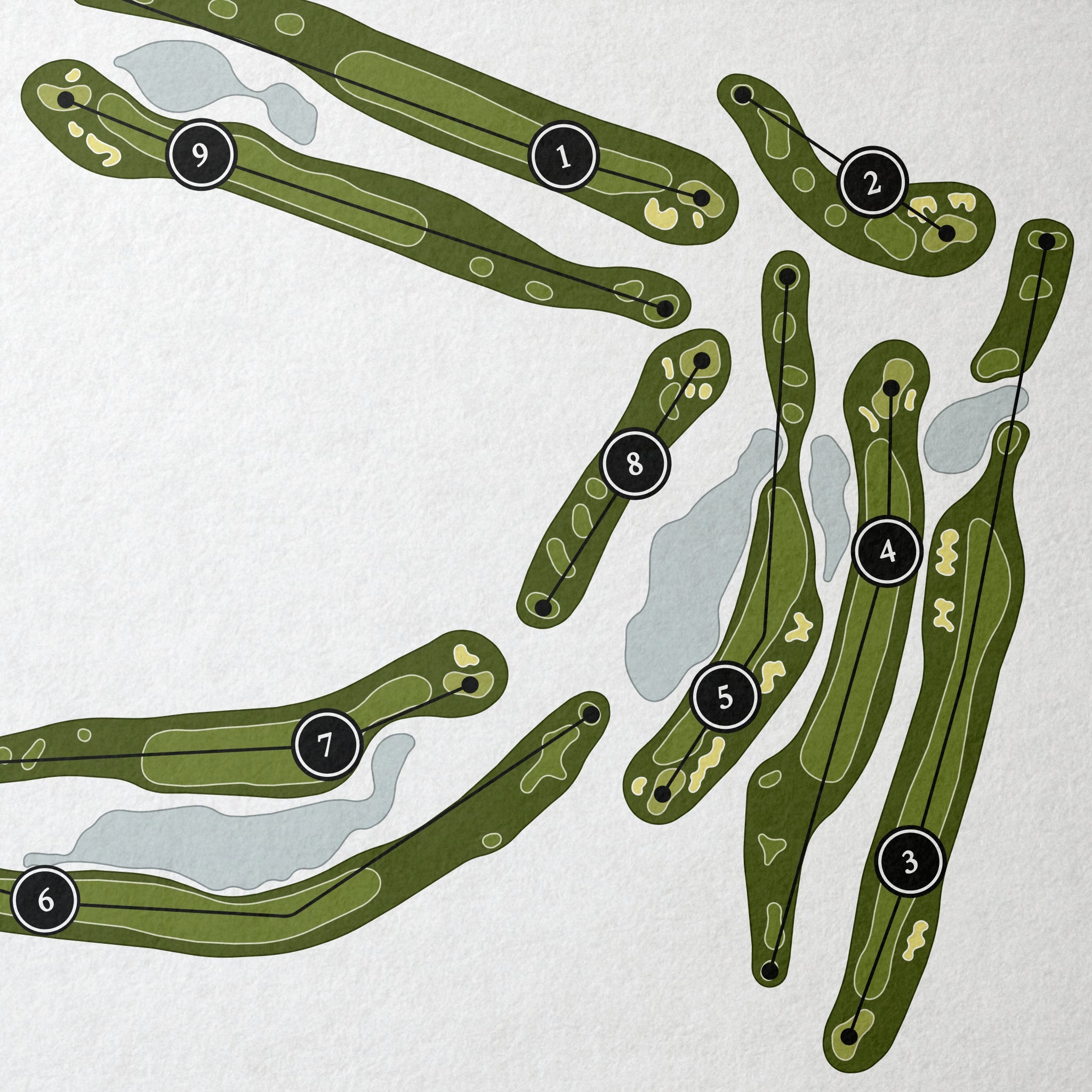 Prairie Green Golf Course | Golf Course Map | Close Up 