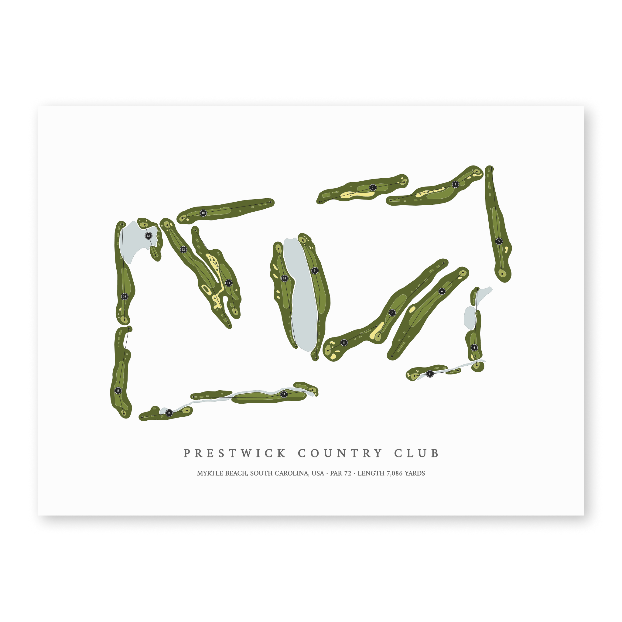 Prestwick Country Club | Golf Course Map