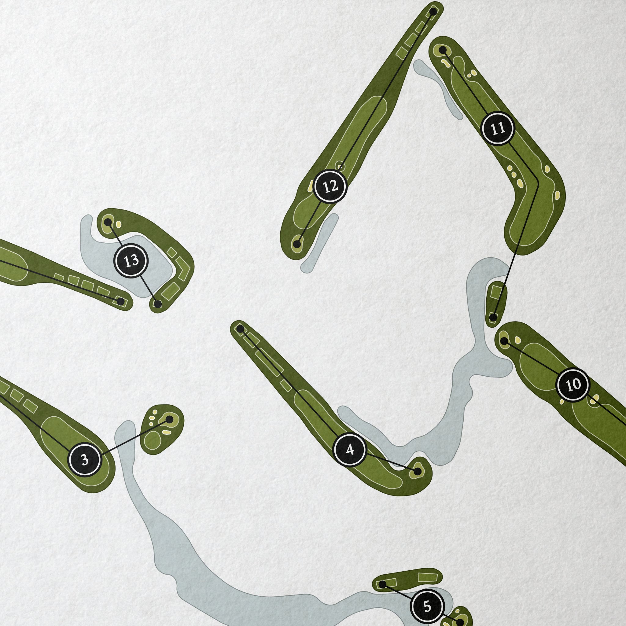 Quail Valley Golf Course - La Quinta Course | Golf Course Map | Close Up 