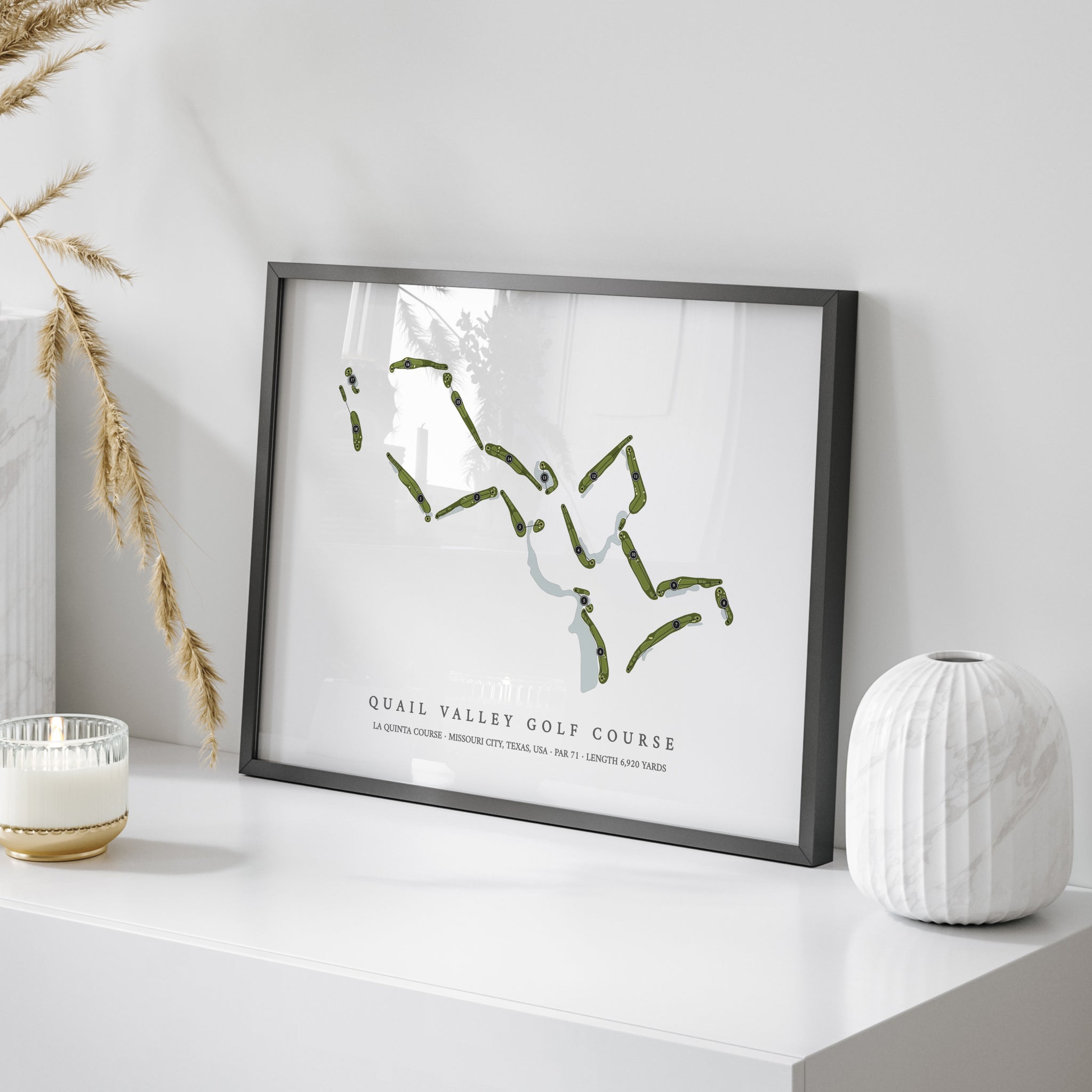 Quail Valley Golf Course - La Quinta Course | Golf Course Map | On Table 