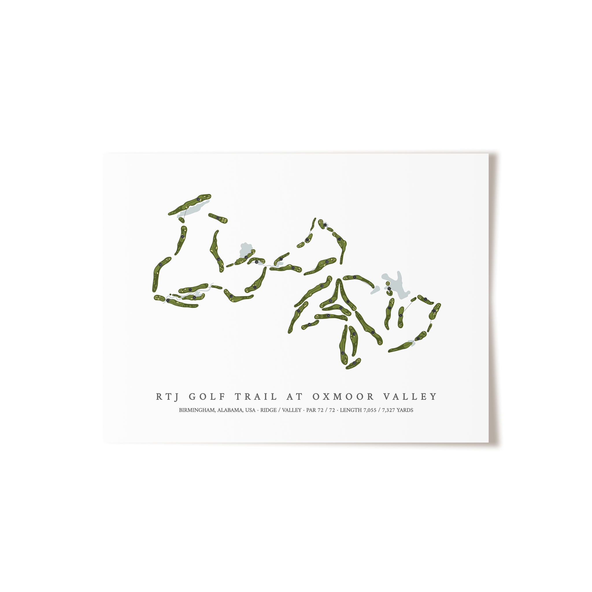 RTJ Golf Trail at Oxmoor Valley | Golf Course Print | Unframed