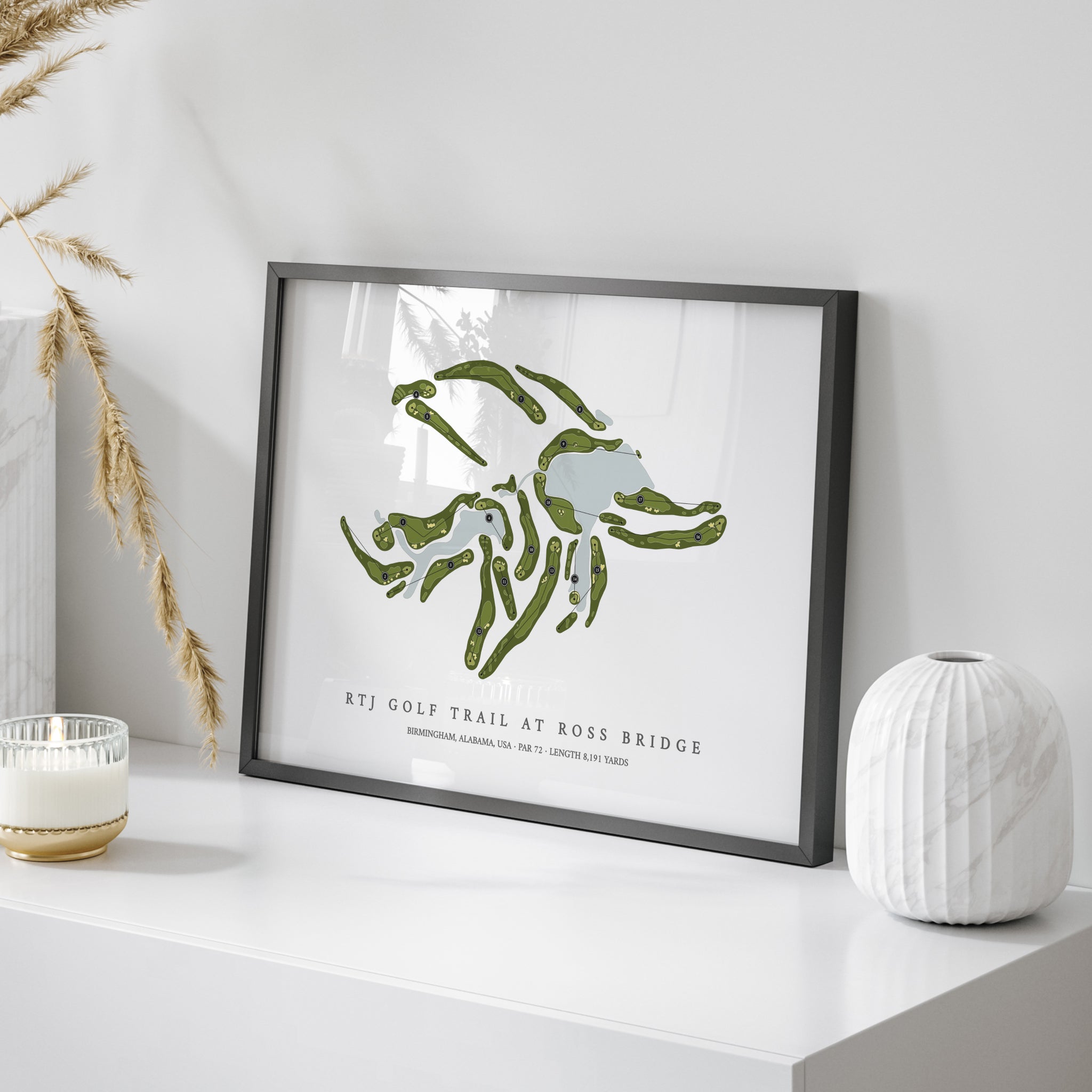 RTJ Golf Trail at Ross Bridge | Golf Course Print | On Table