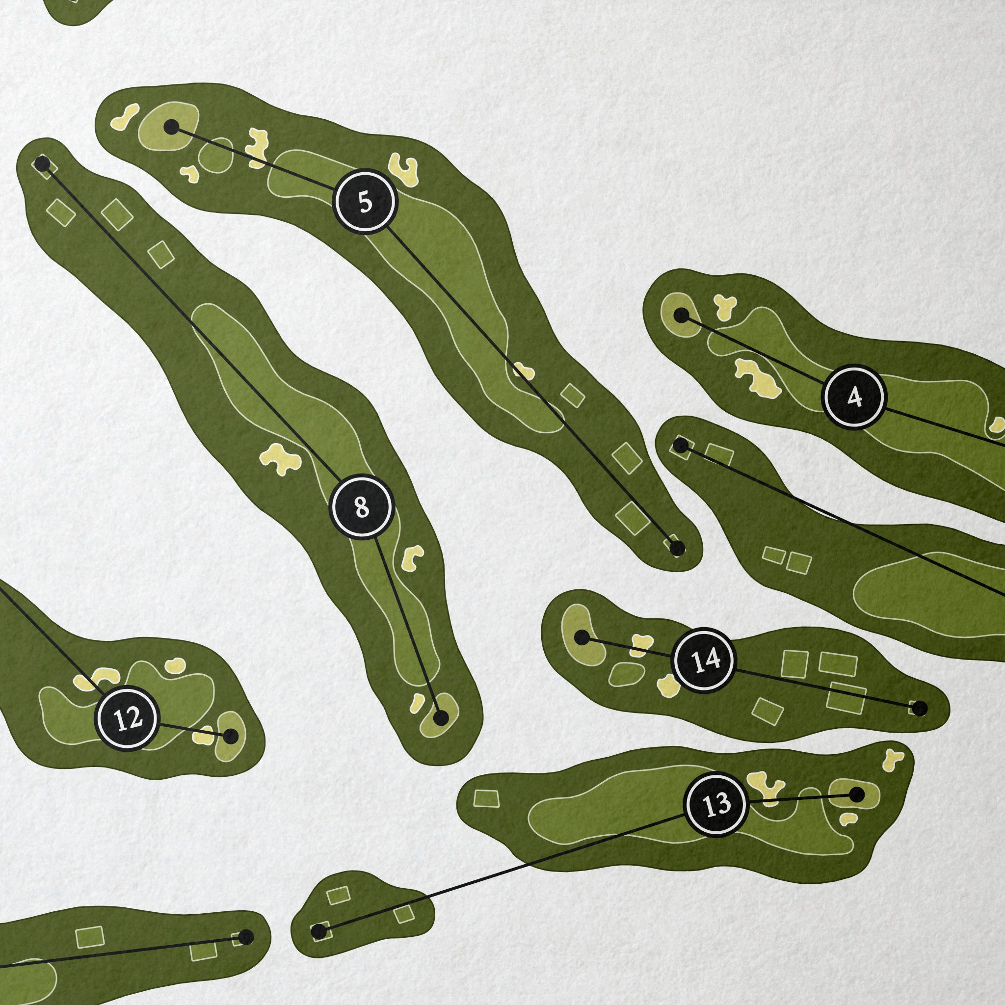 R&S Sharf Golf Course | Golf Course Map | Close Up 