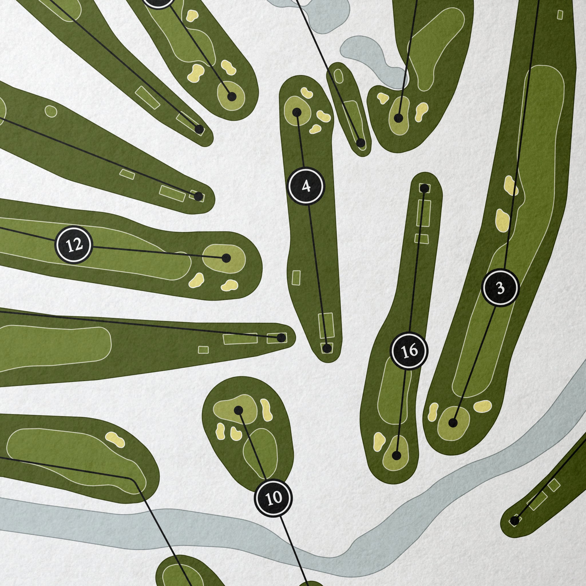 Racine Country Club | Golf Course Map | Close+Up