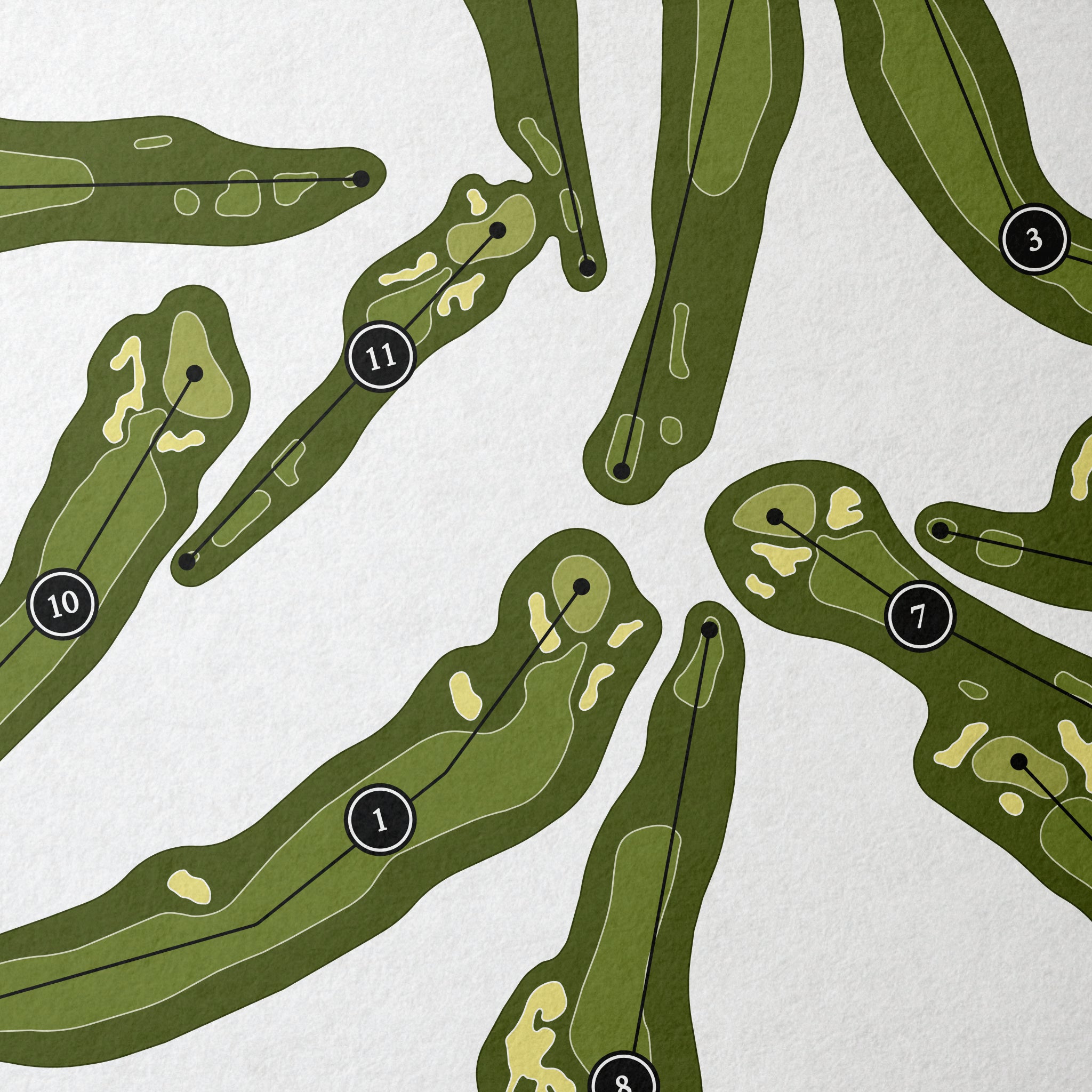 Radrick Farms Golf Club | Golf Course Print | Close+Up 