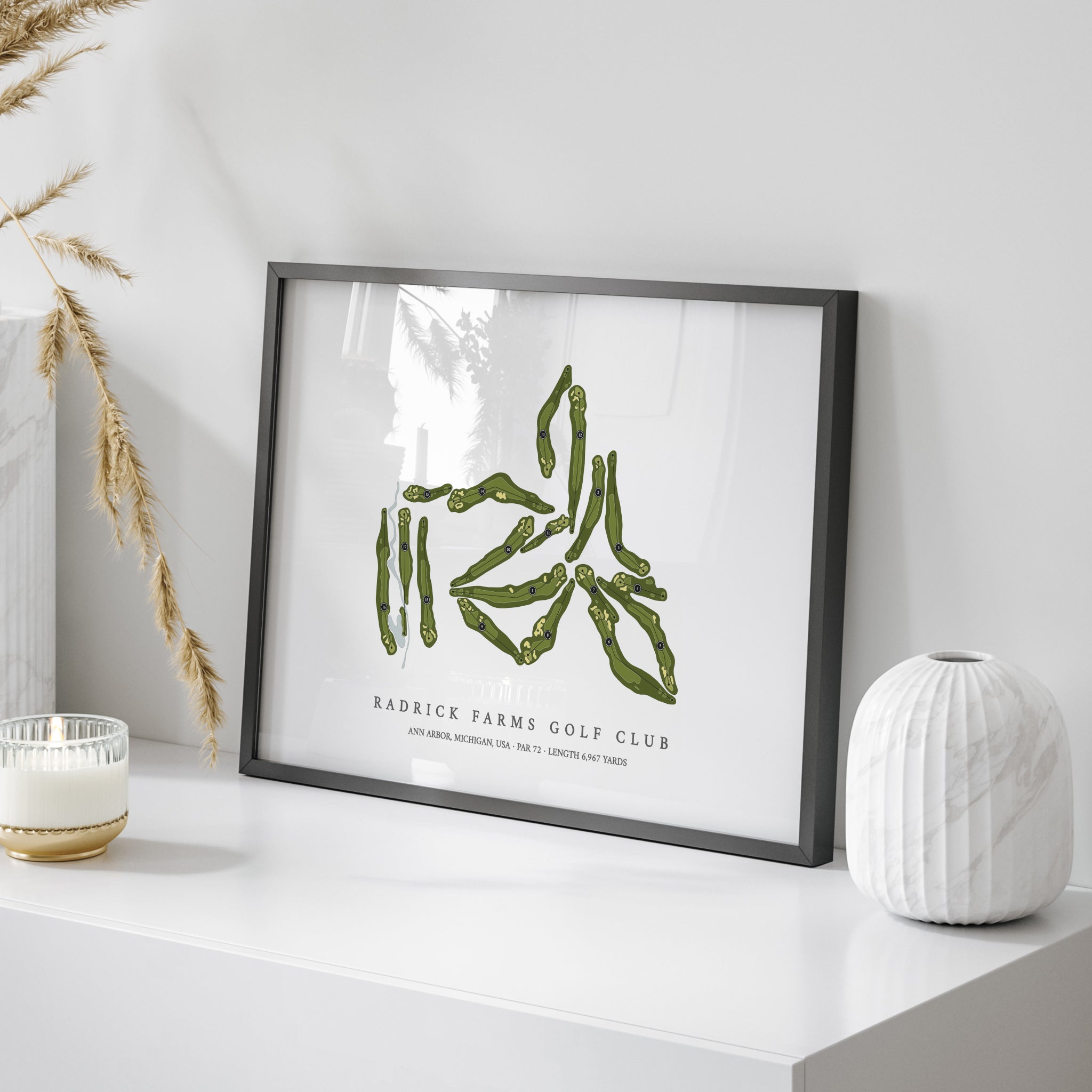 Radrick Farms Golf Club | Golf Course Print | On+Table 
