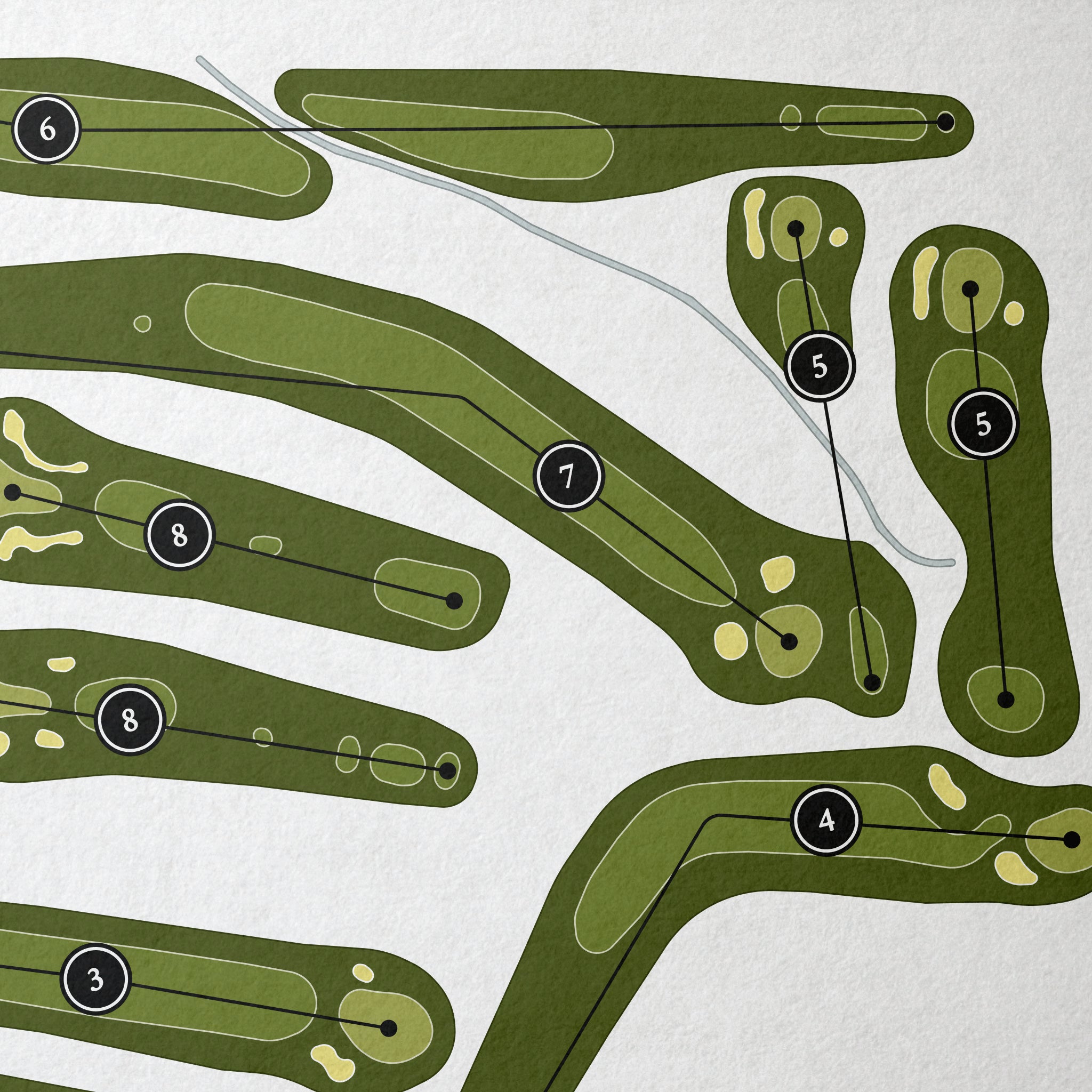 Raymond Memorial Golf Course | Golf Course Map | Close Up