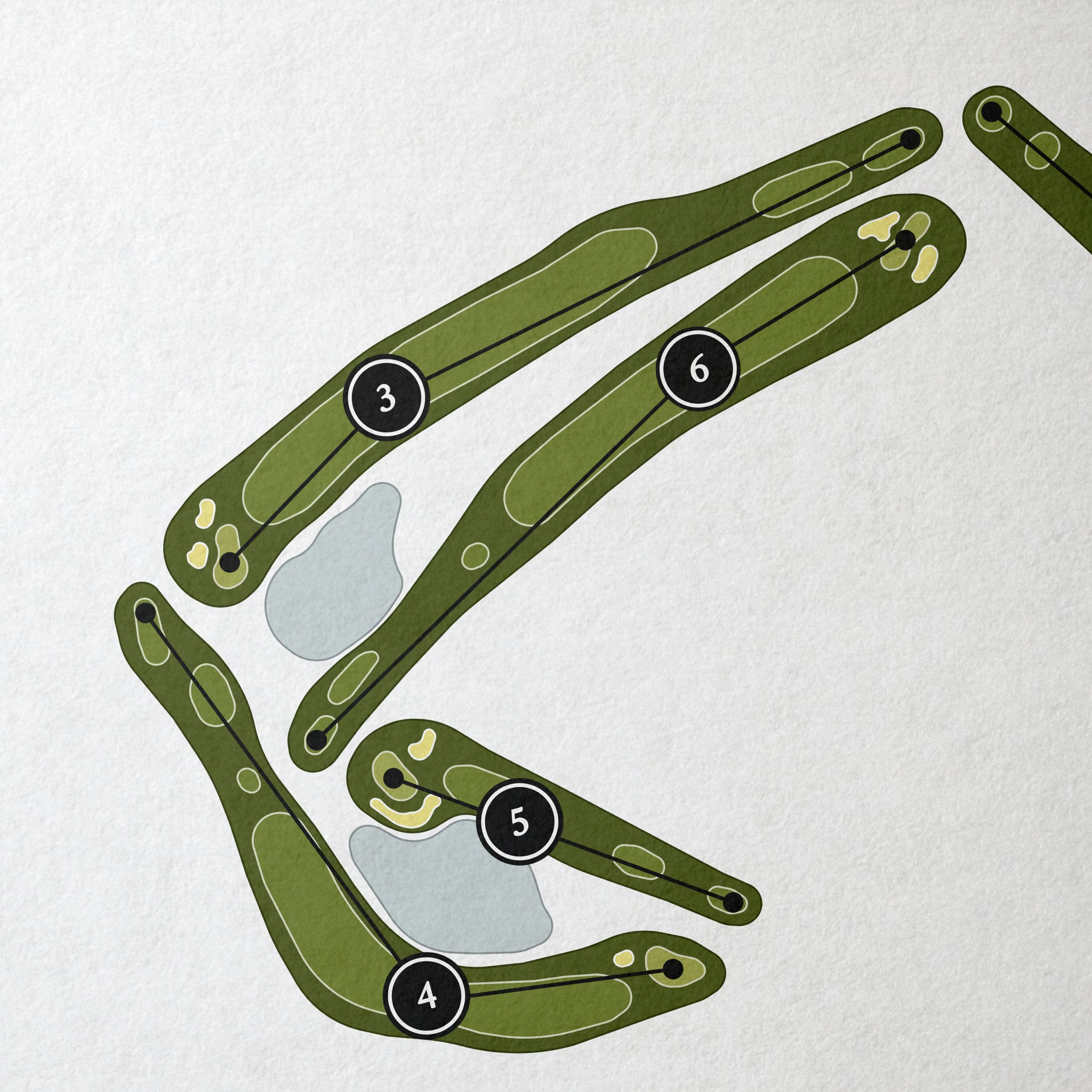 Red Apple Inn & Country Club | Golf Course Map | Close Up 