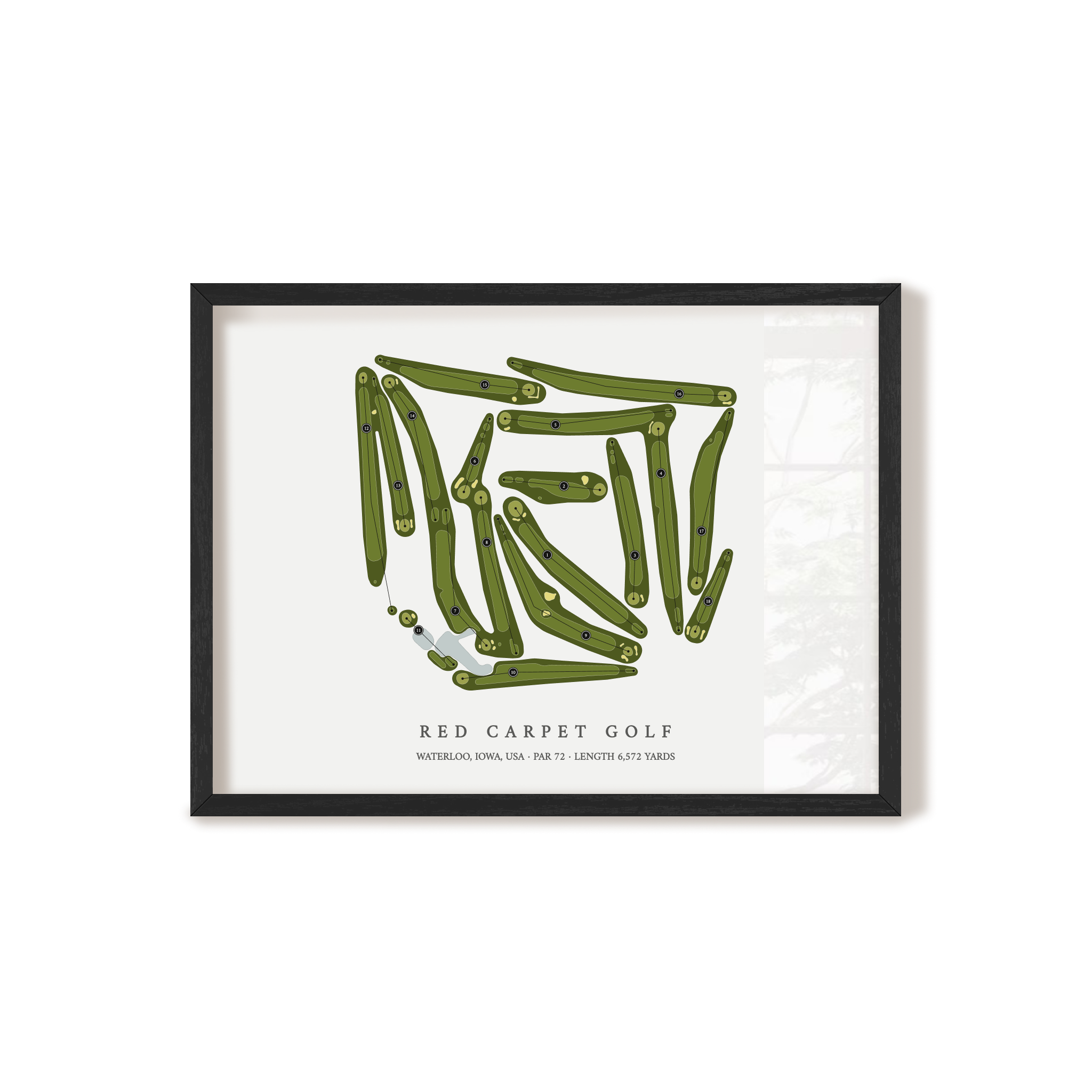 Red Carpet Golf | Golf Course Map | Black+Frame