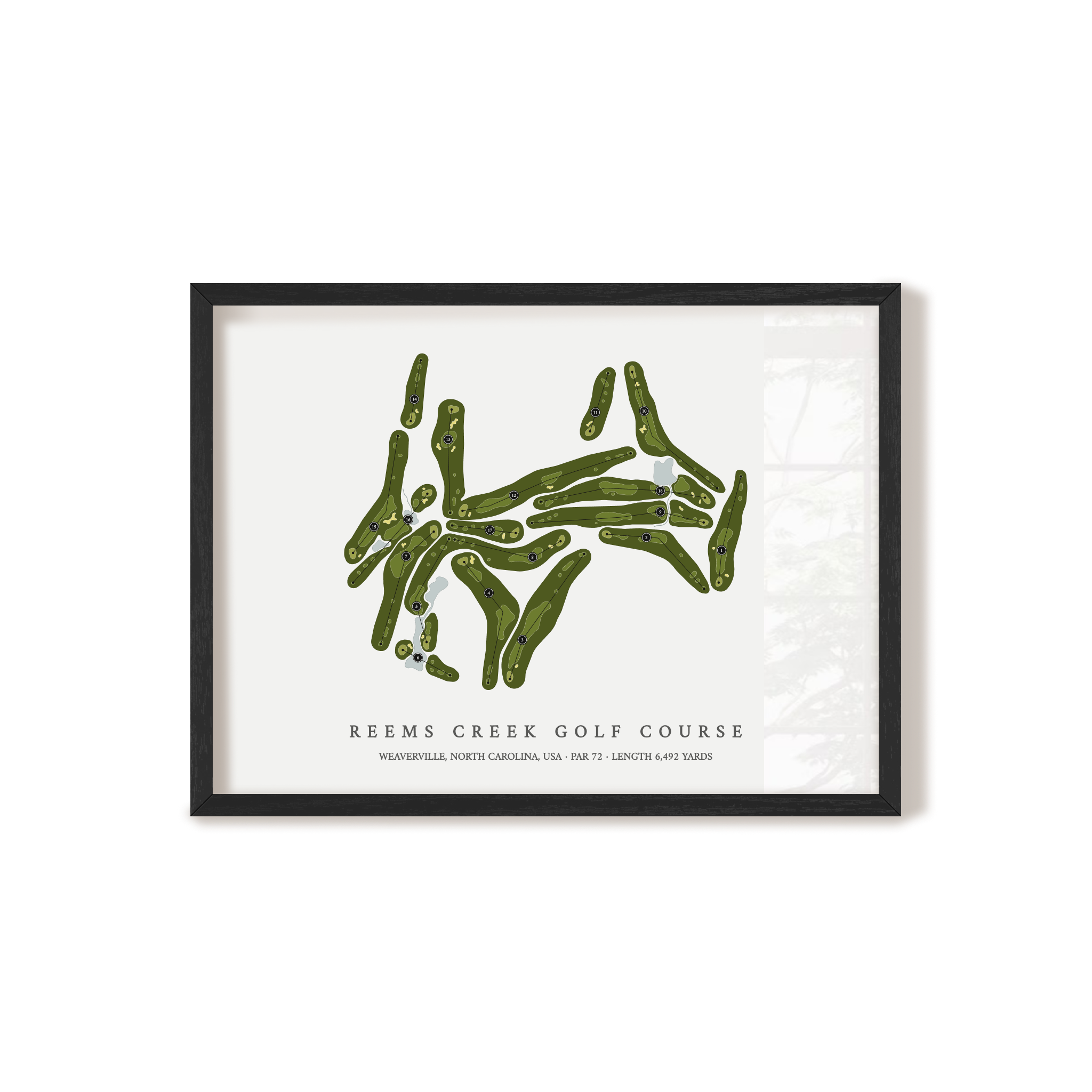 Reems Creek Golf Course | Golf Course Print | Black+Frame