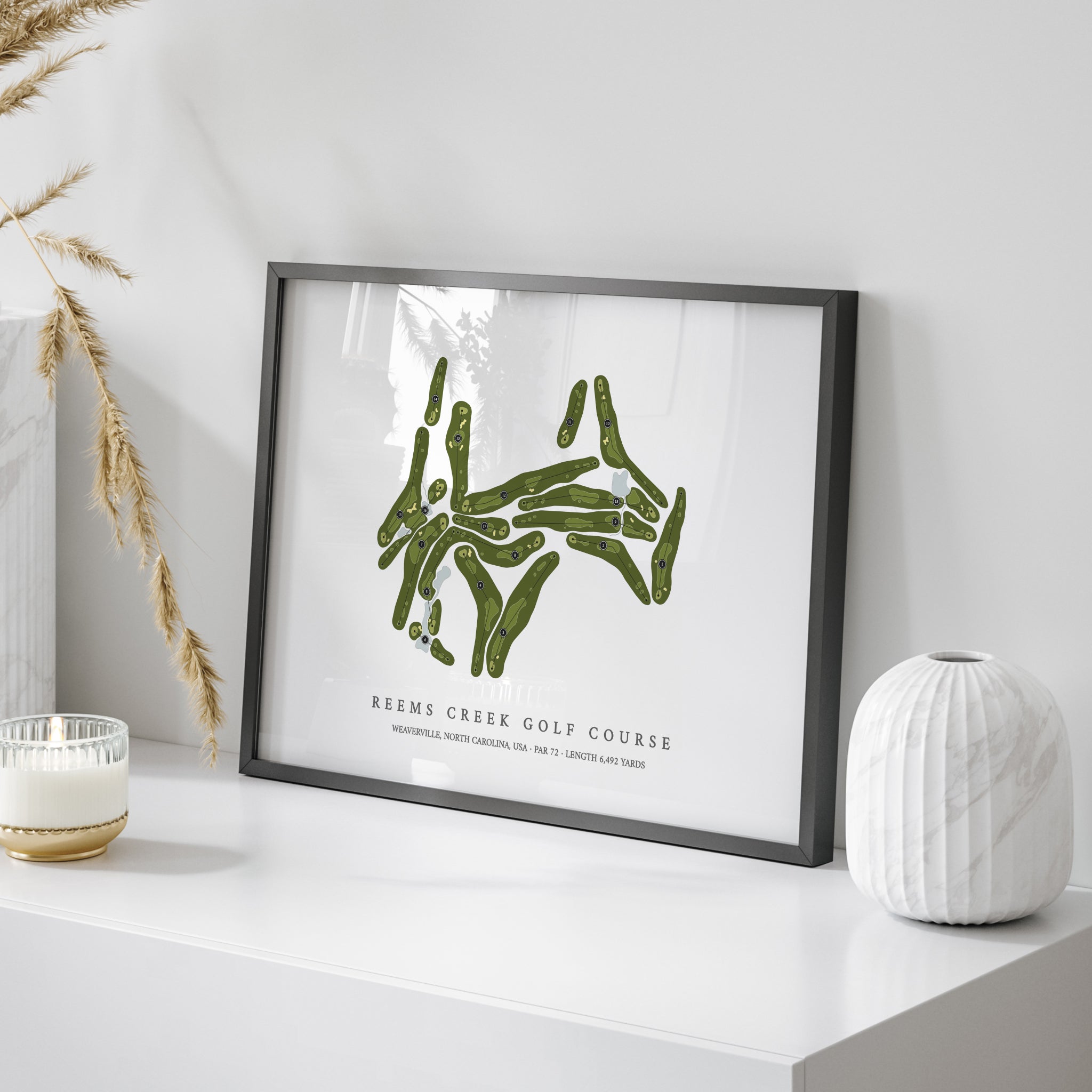 Reems Creek Golf Course | Golf Course Print | On+Table
