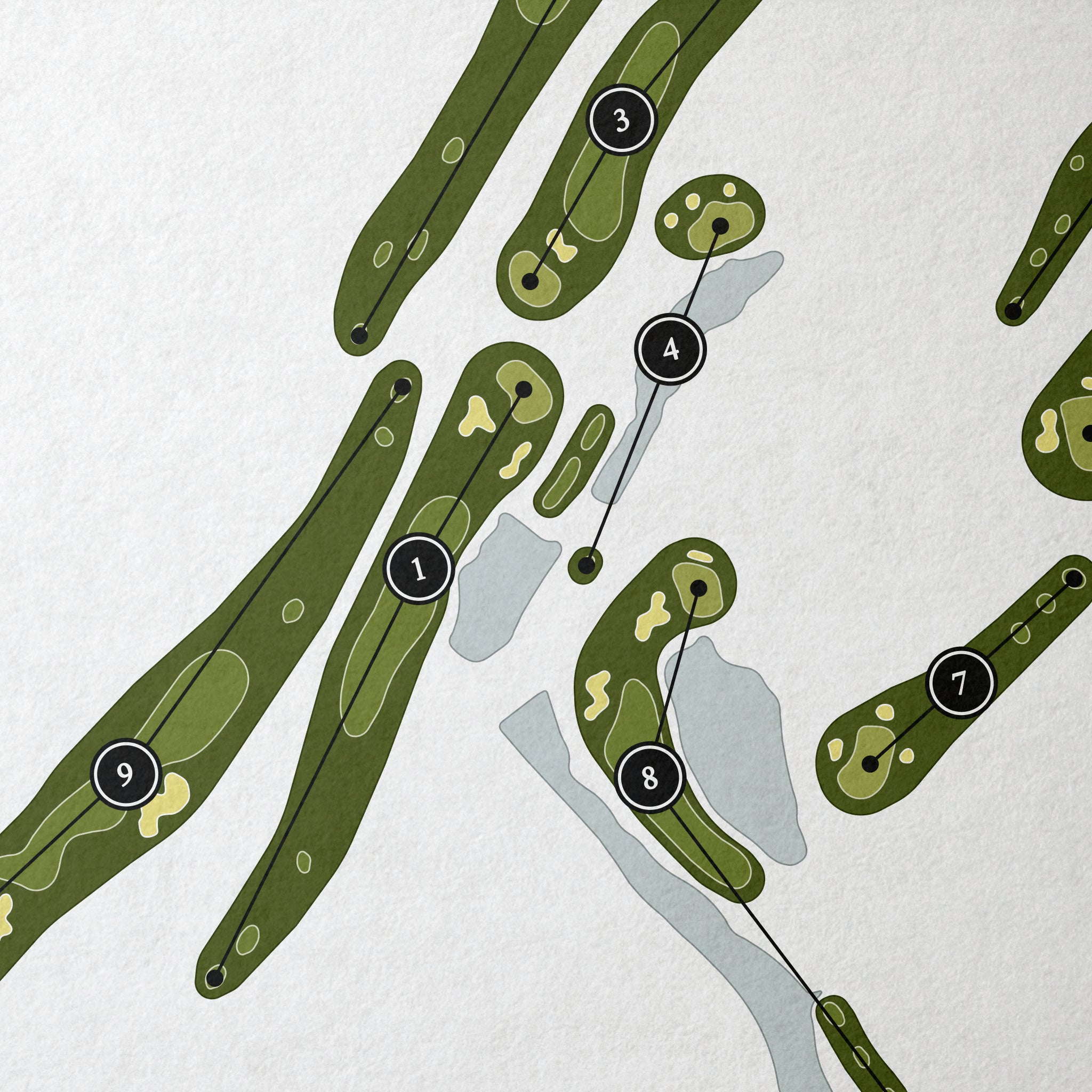 RidgePointe Country Club | Golf Course Map | Close Up 