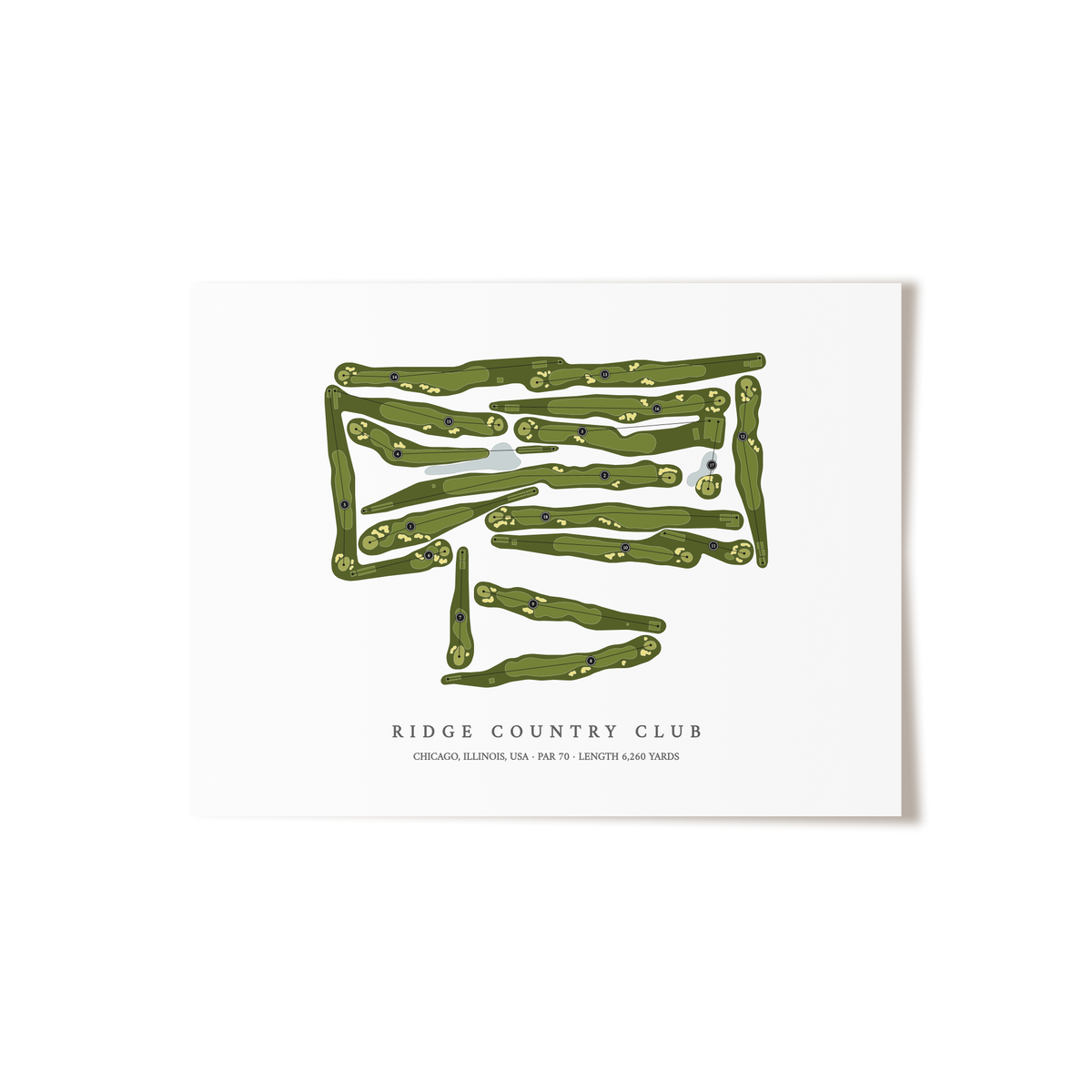 Ridge Country Club | Golf Course Map