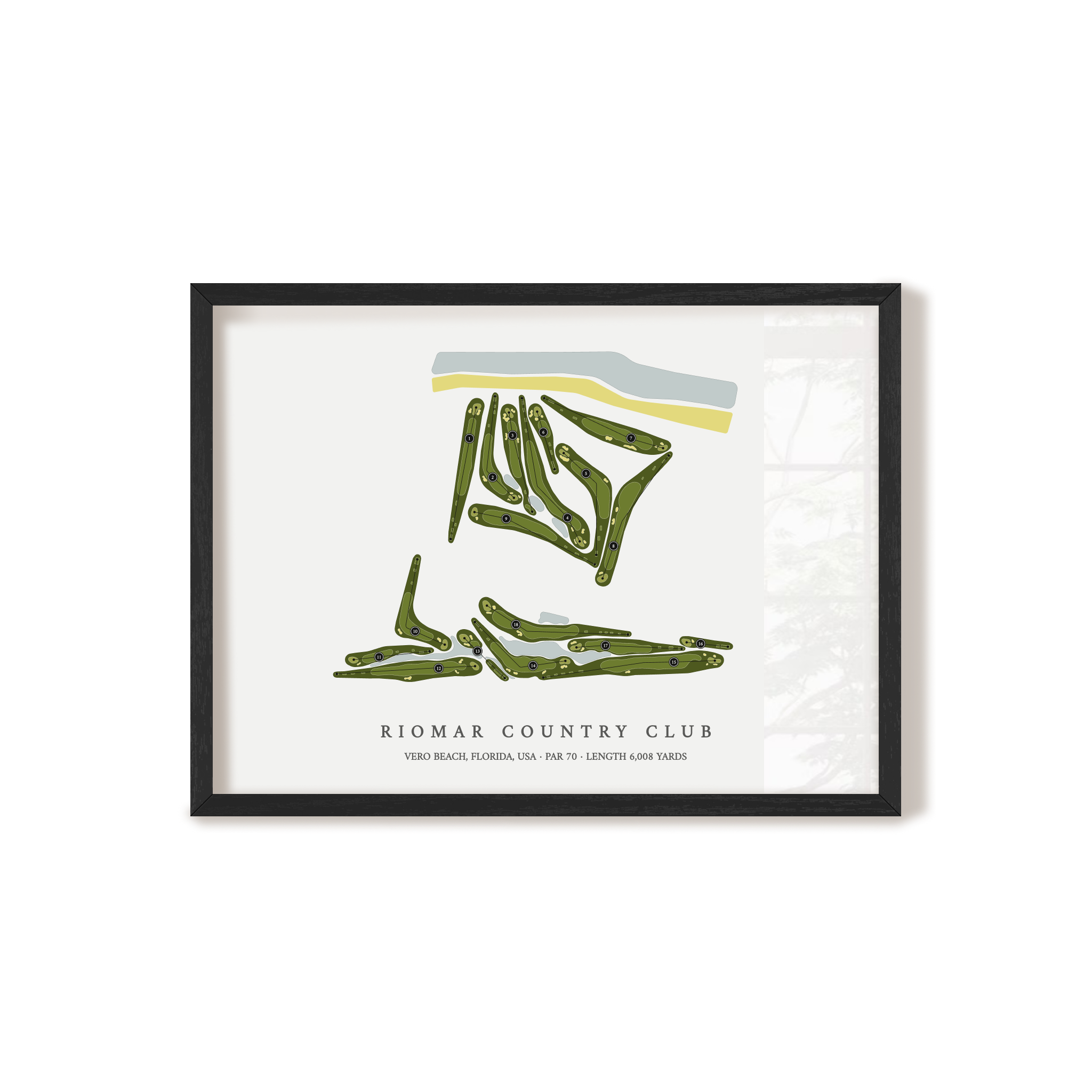 Riomar Country Club | Golf Course Map | Black+Frame 