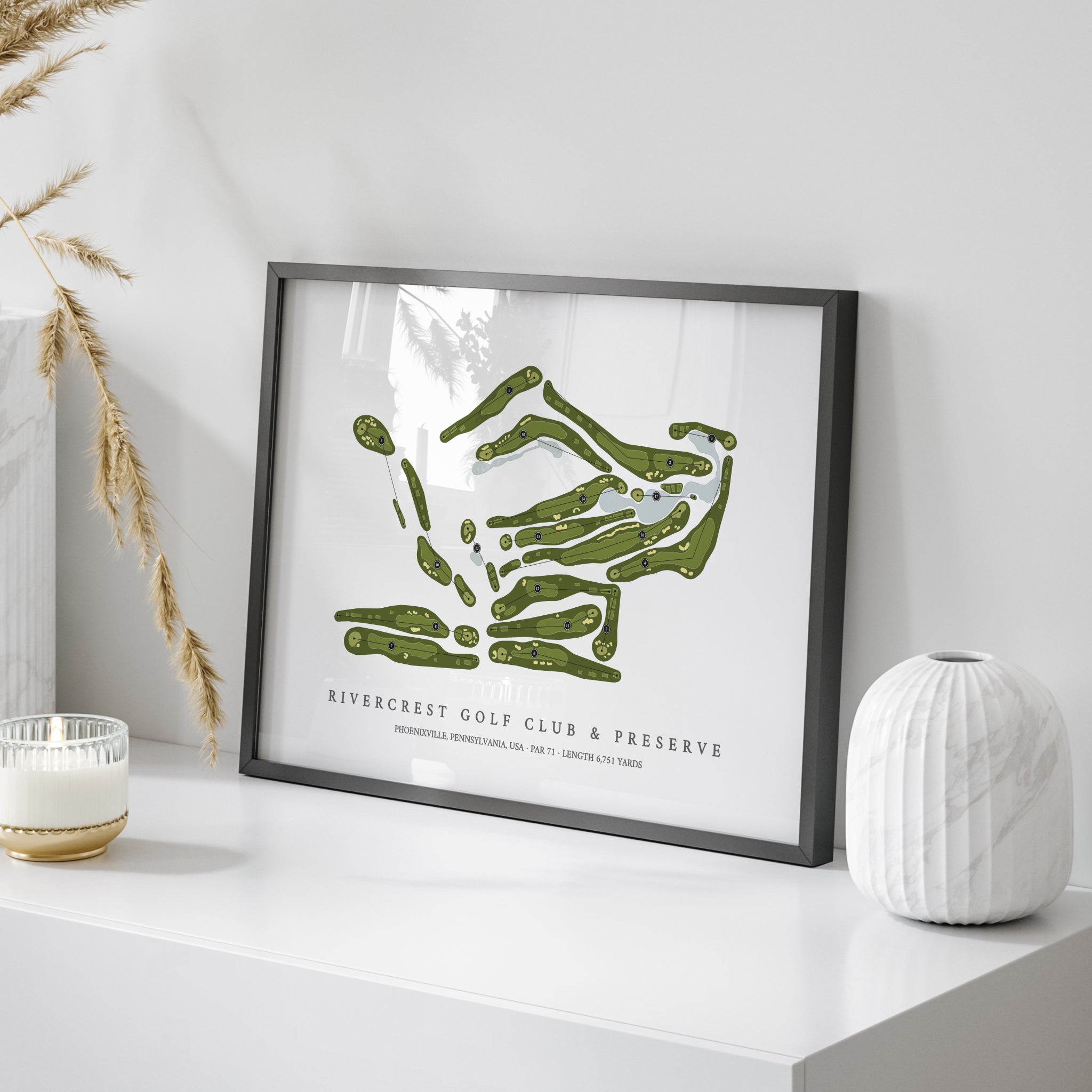 RiverCrest Golf Club & Preserve | Golf Course Map | On Table 