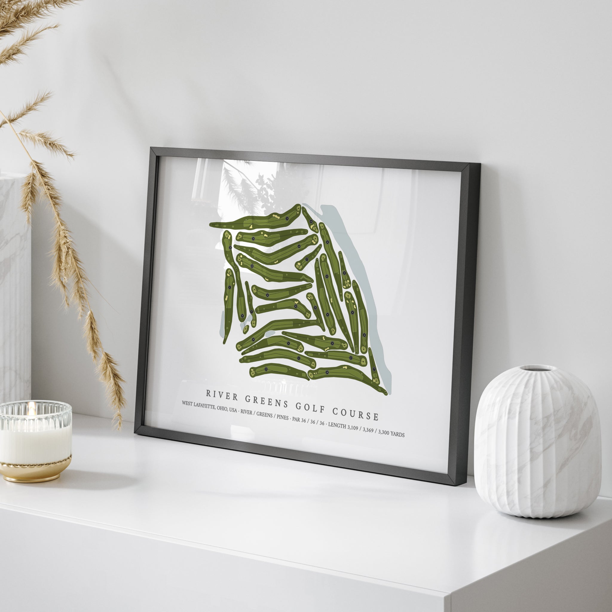 River Greens Golf Course | Golf Course Map | On+Table 