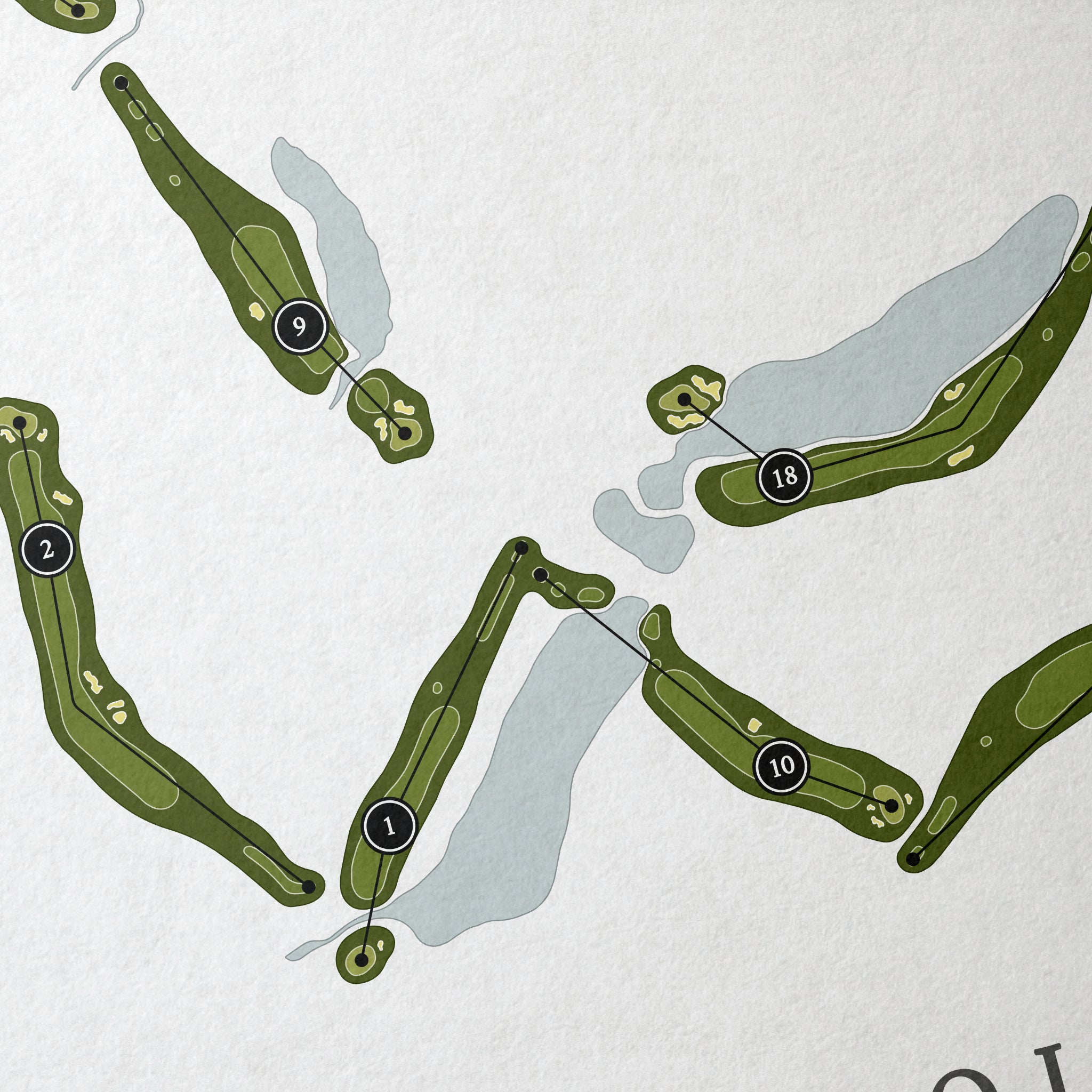 River Run Golf & Country Club | Golf Course Map | Close Up 