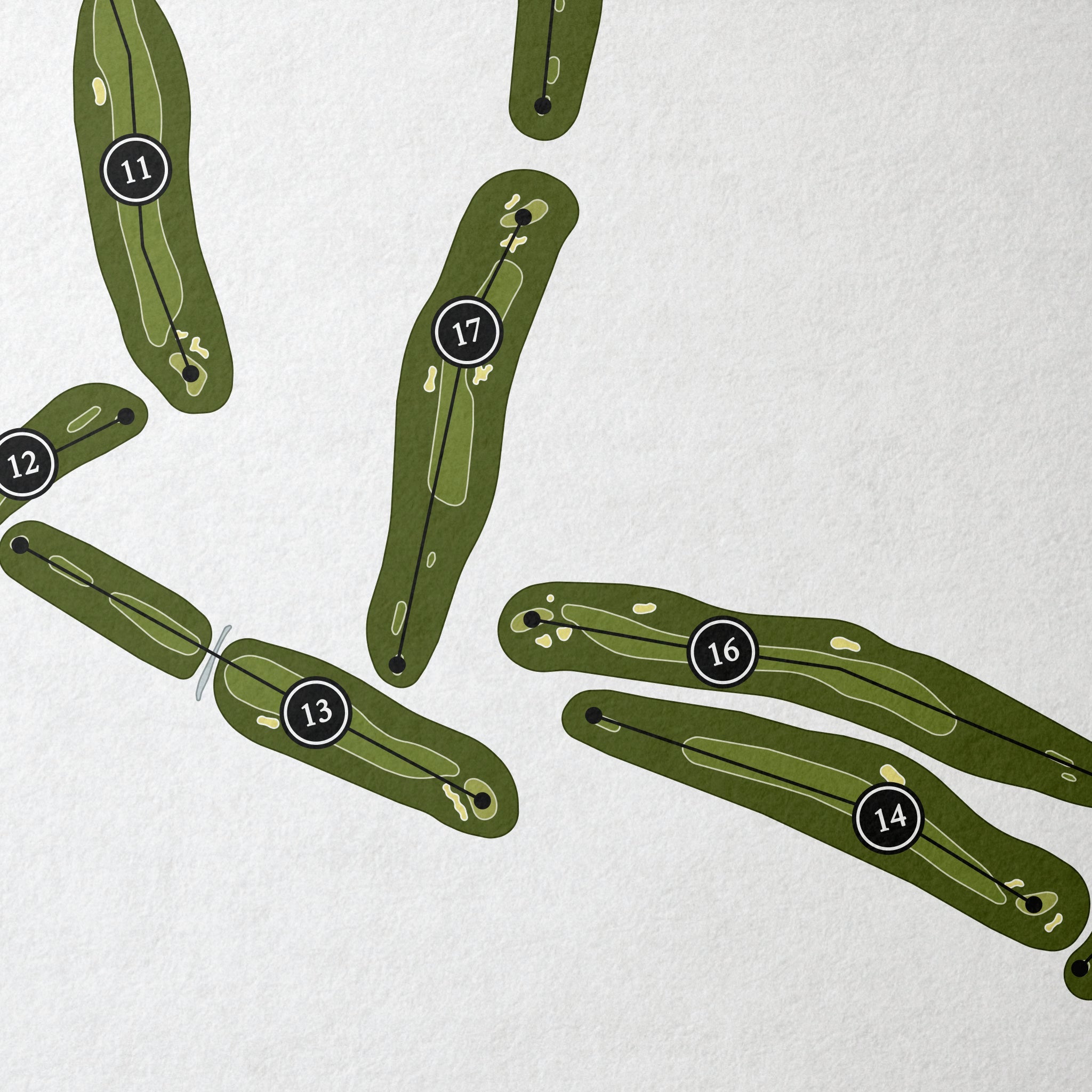 Riverchase Country Club | Golf Course Print | Close Up 
