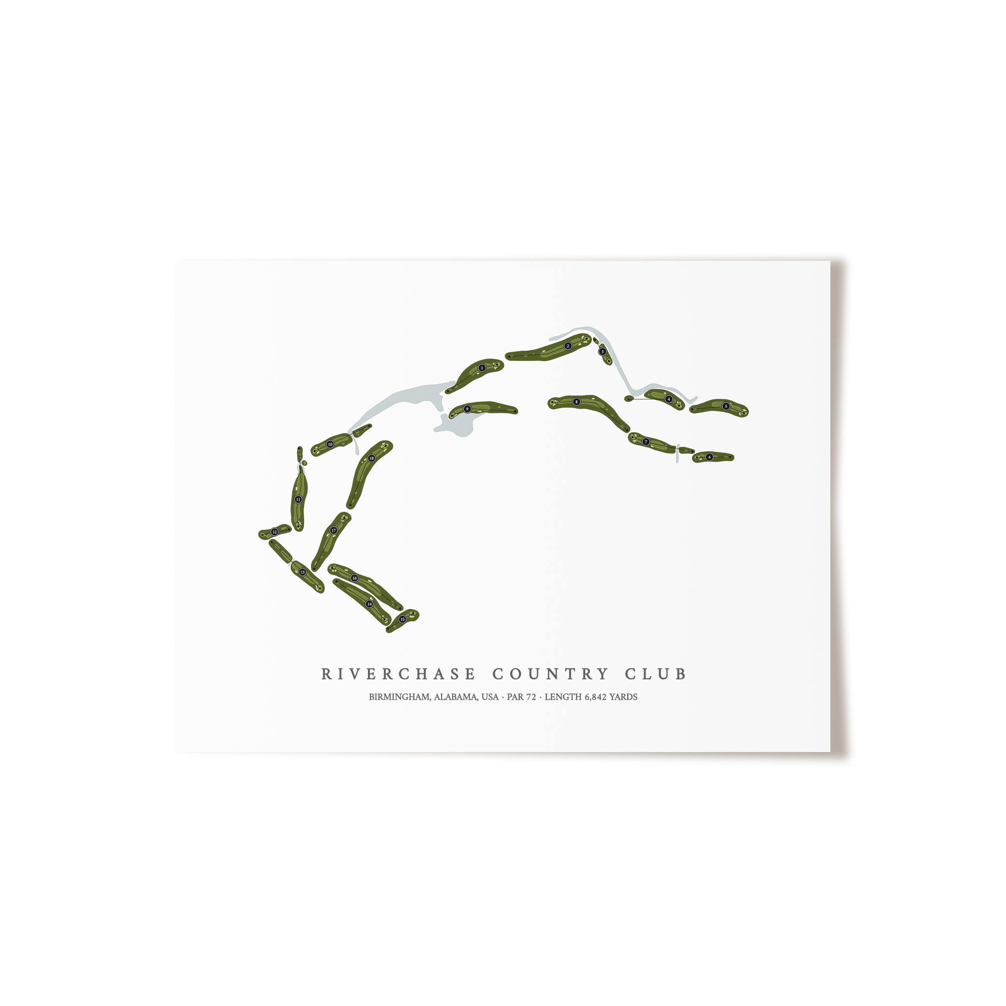 Riverchase Country Club  | Golf Course Print | Unframed 