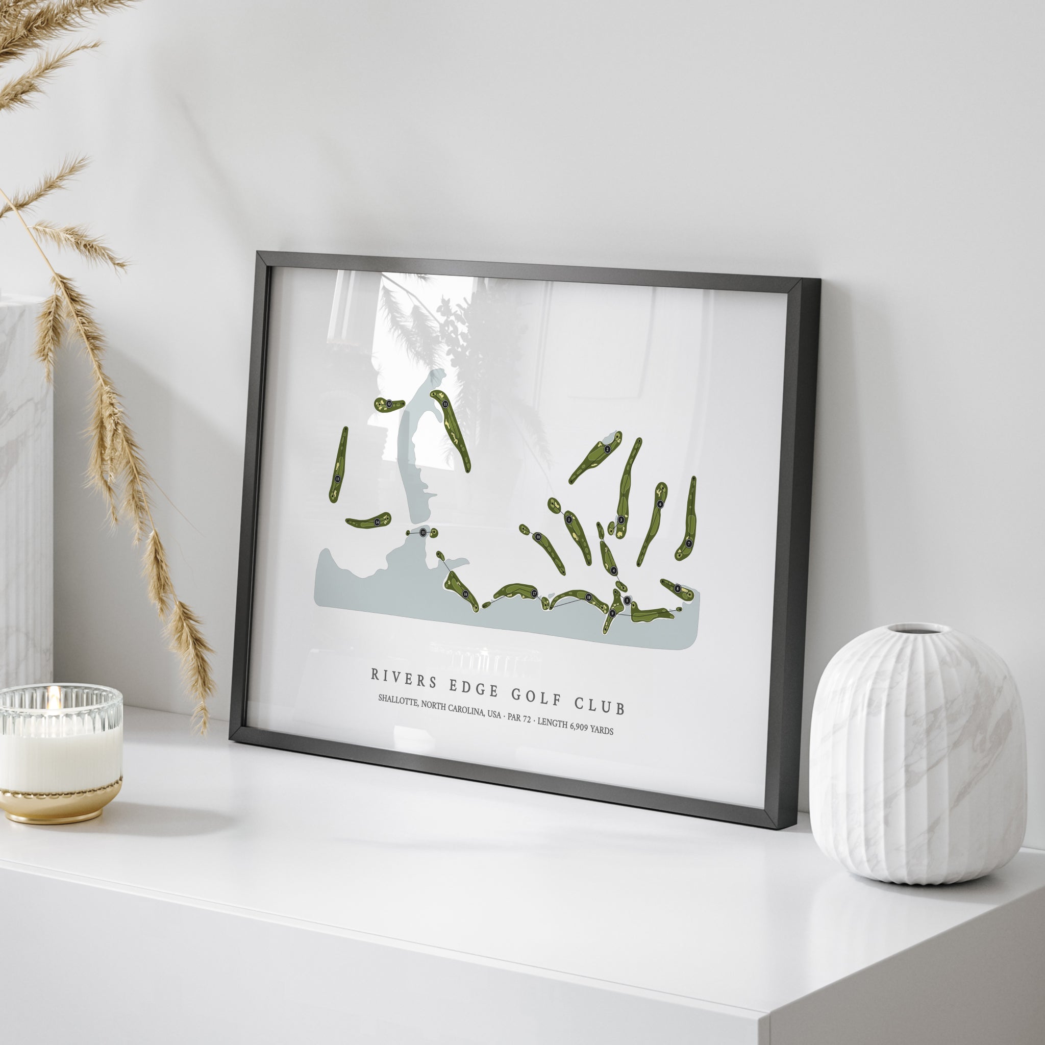 Rivers Edge Golf Club | Golf Course Print | On+Table