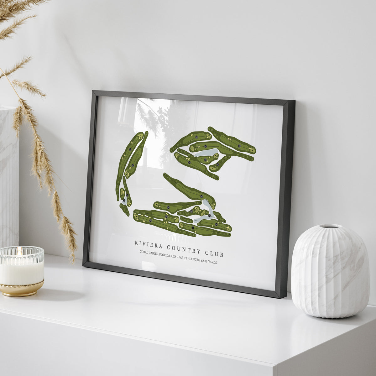 Riviera Country Club | Golf Course Map | On Table
