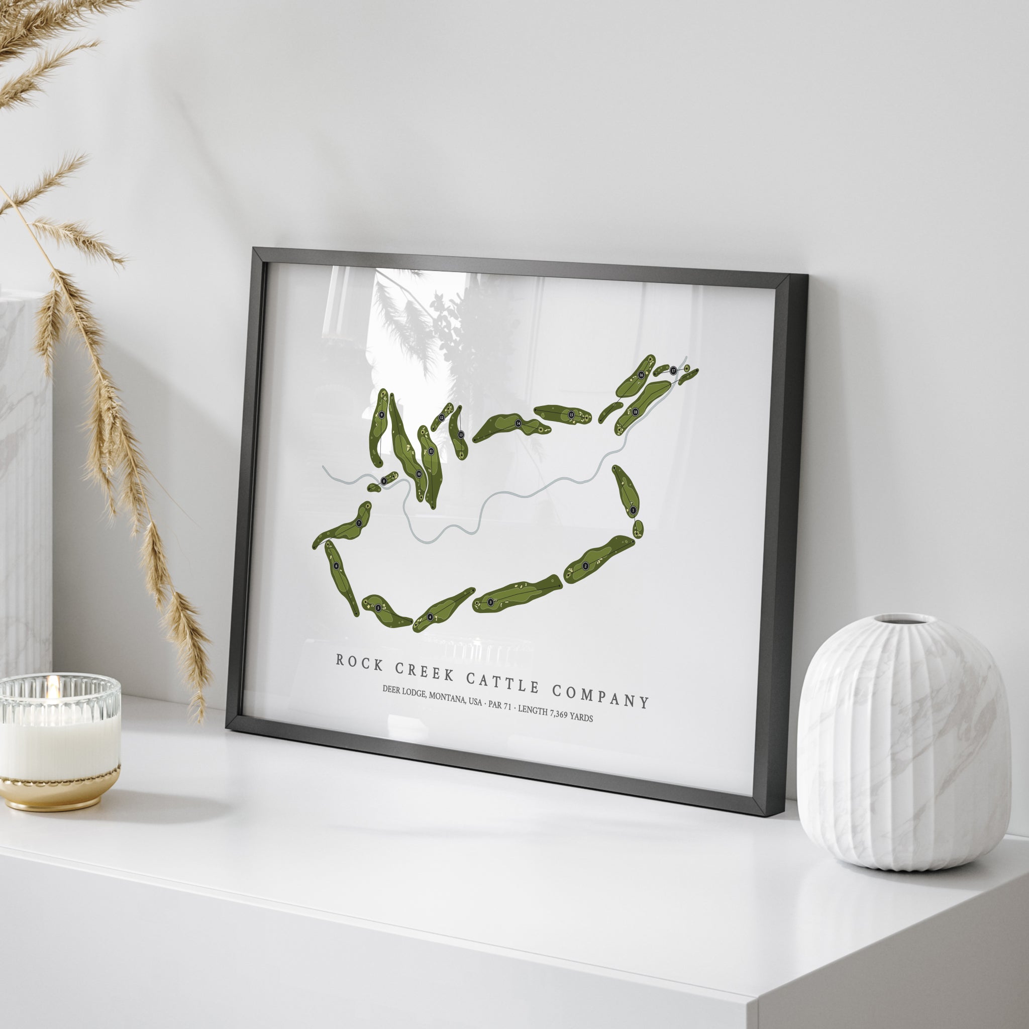 Rock Creek Cattle Company | Golf Course Map | On Table 