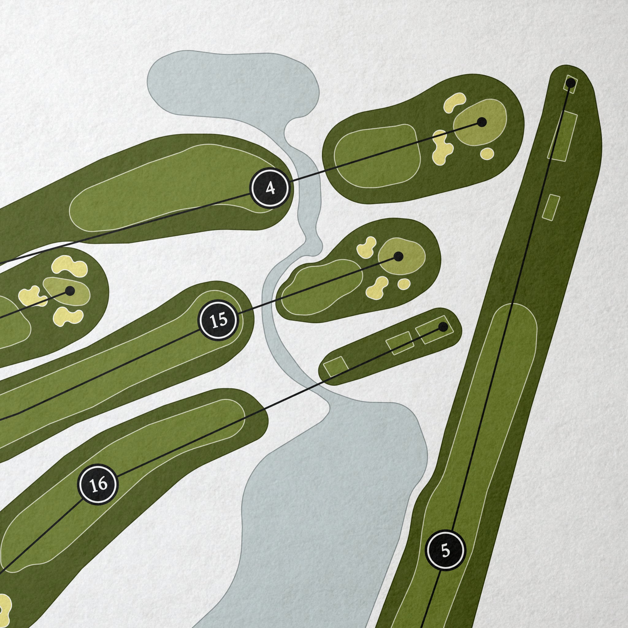 Rockrimmon Country Club | Golf Course Map | Close Up