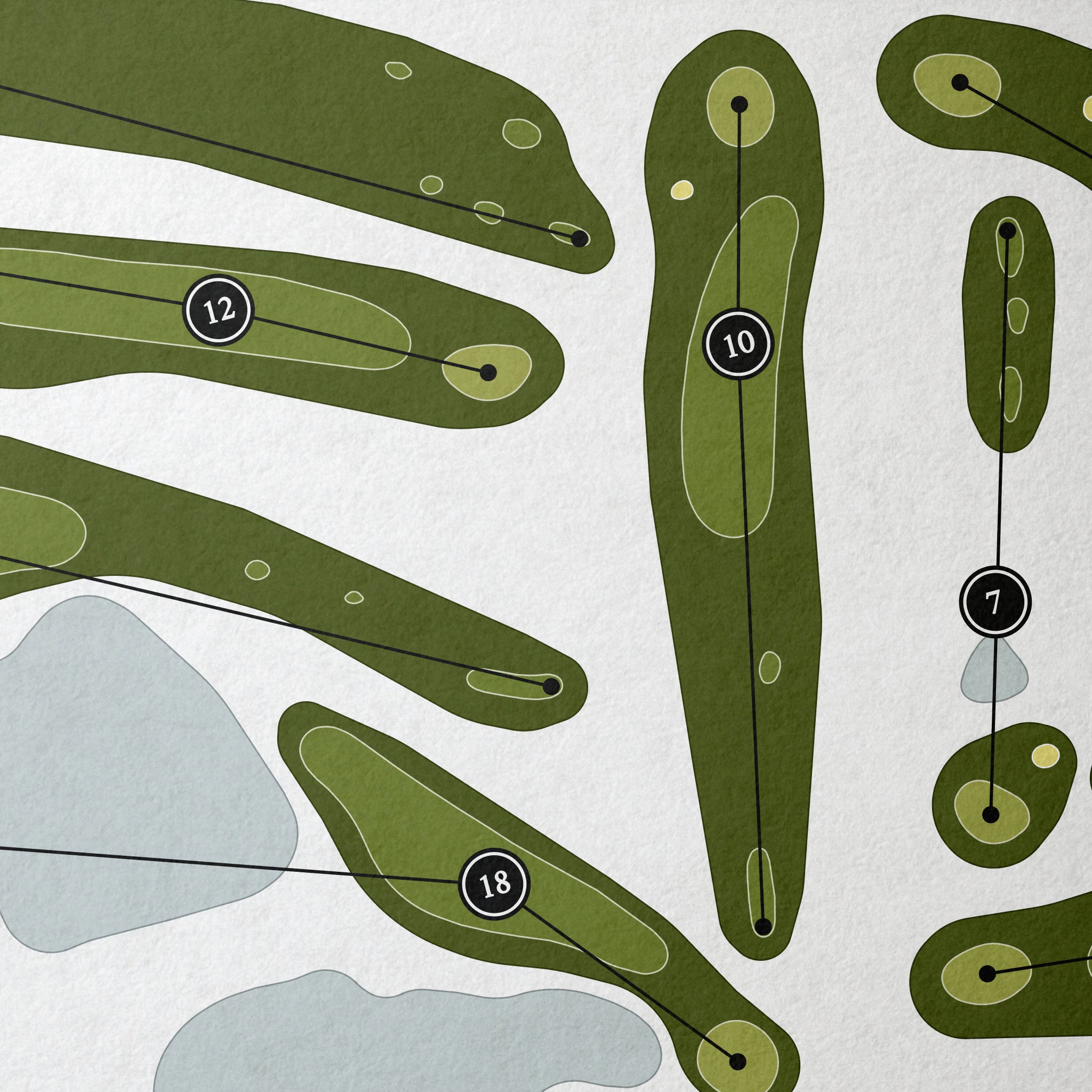 Rolling Fields Golf Club | Golf Course Map | Close Up 