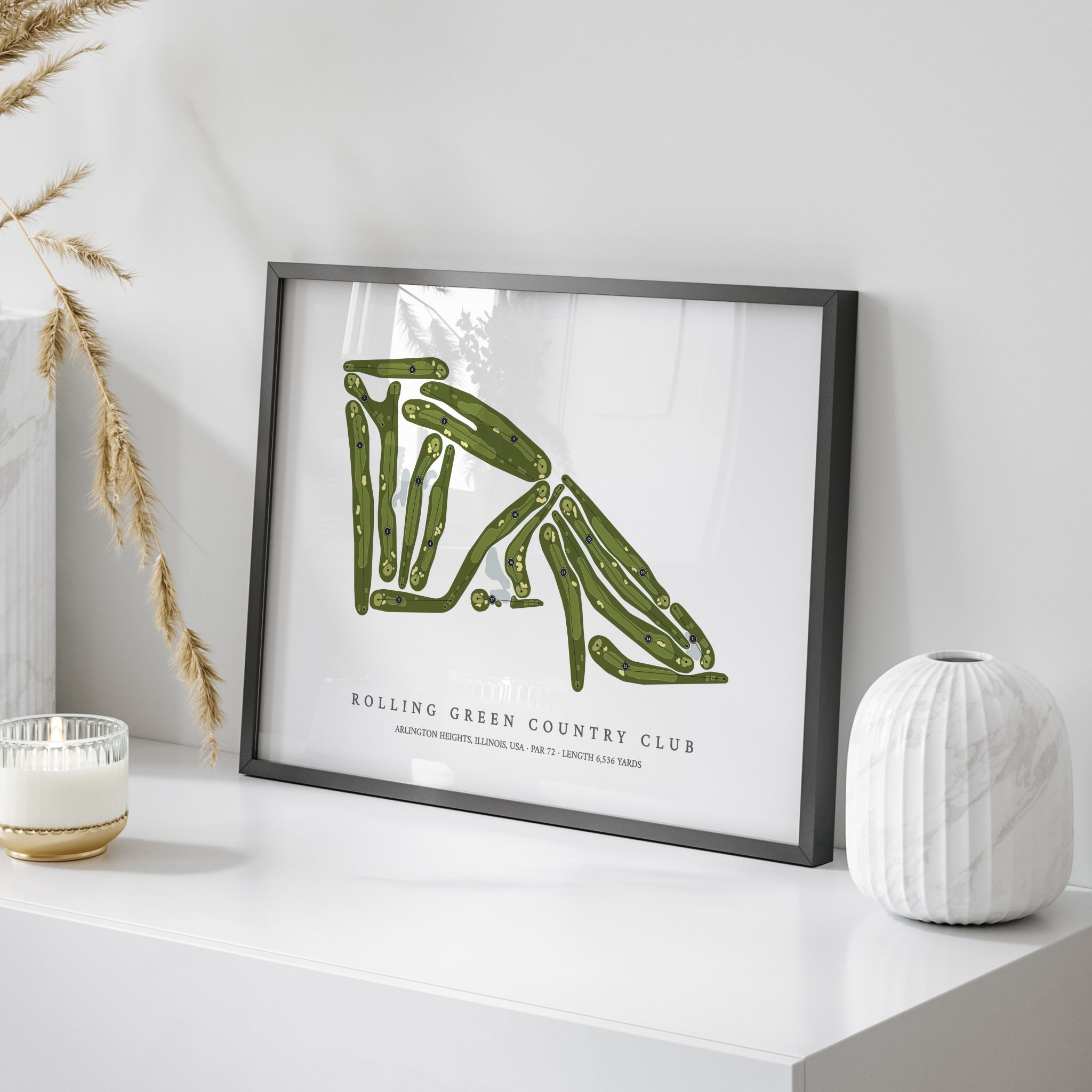 Rolling Green Country Club | Golf Course Map | On+Table 