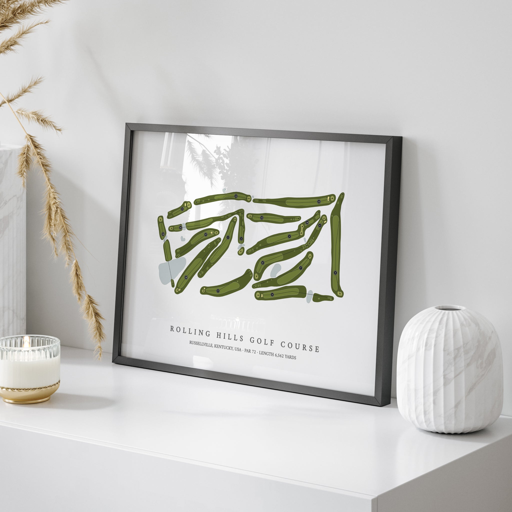 Rolling Hills Golf Course | Golf Course Map | On Table 