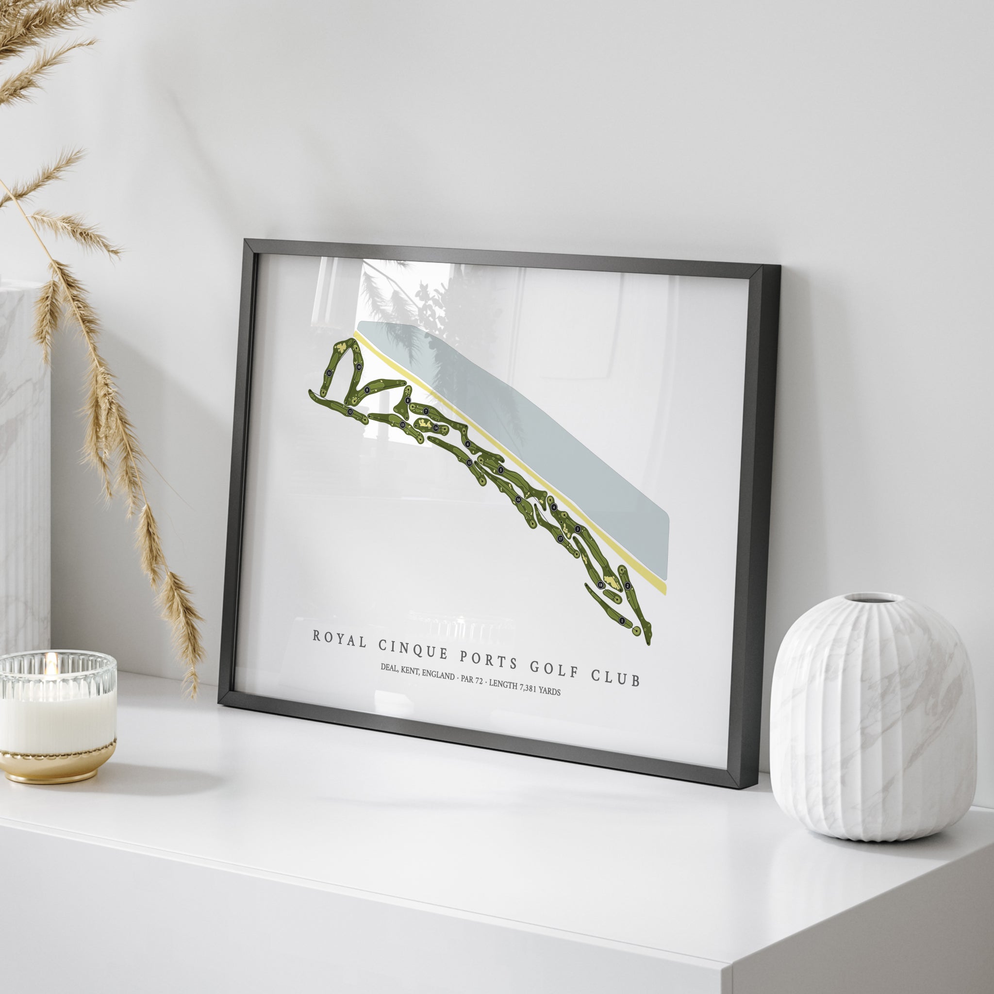 Royal Cinque Ports Golf Club | Golf Course Map | On Table 