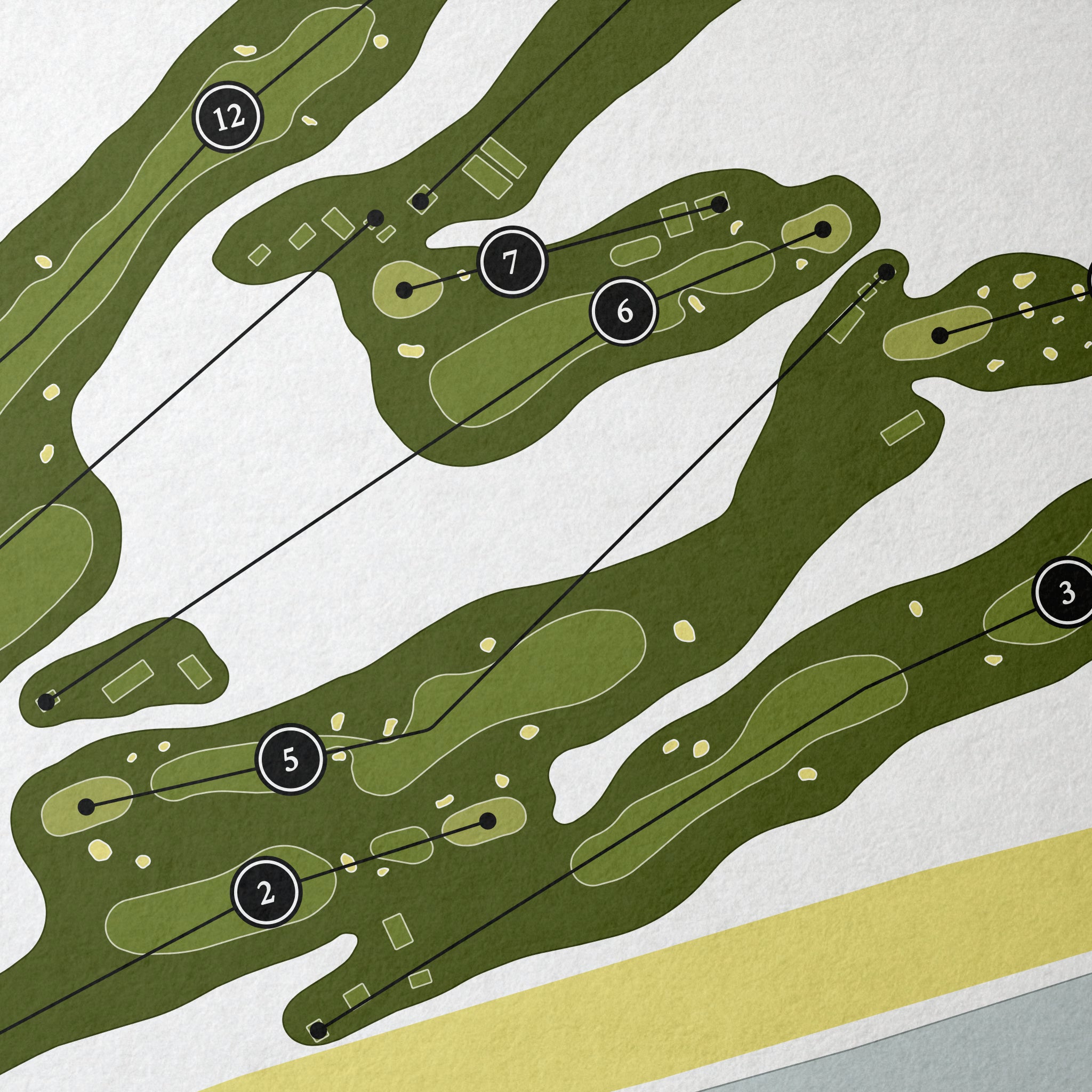 Royal County Down Golf Club - Championship Course | Golf Course Print | Close Up