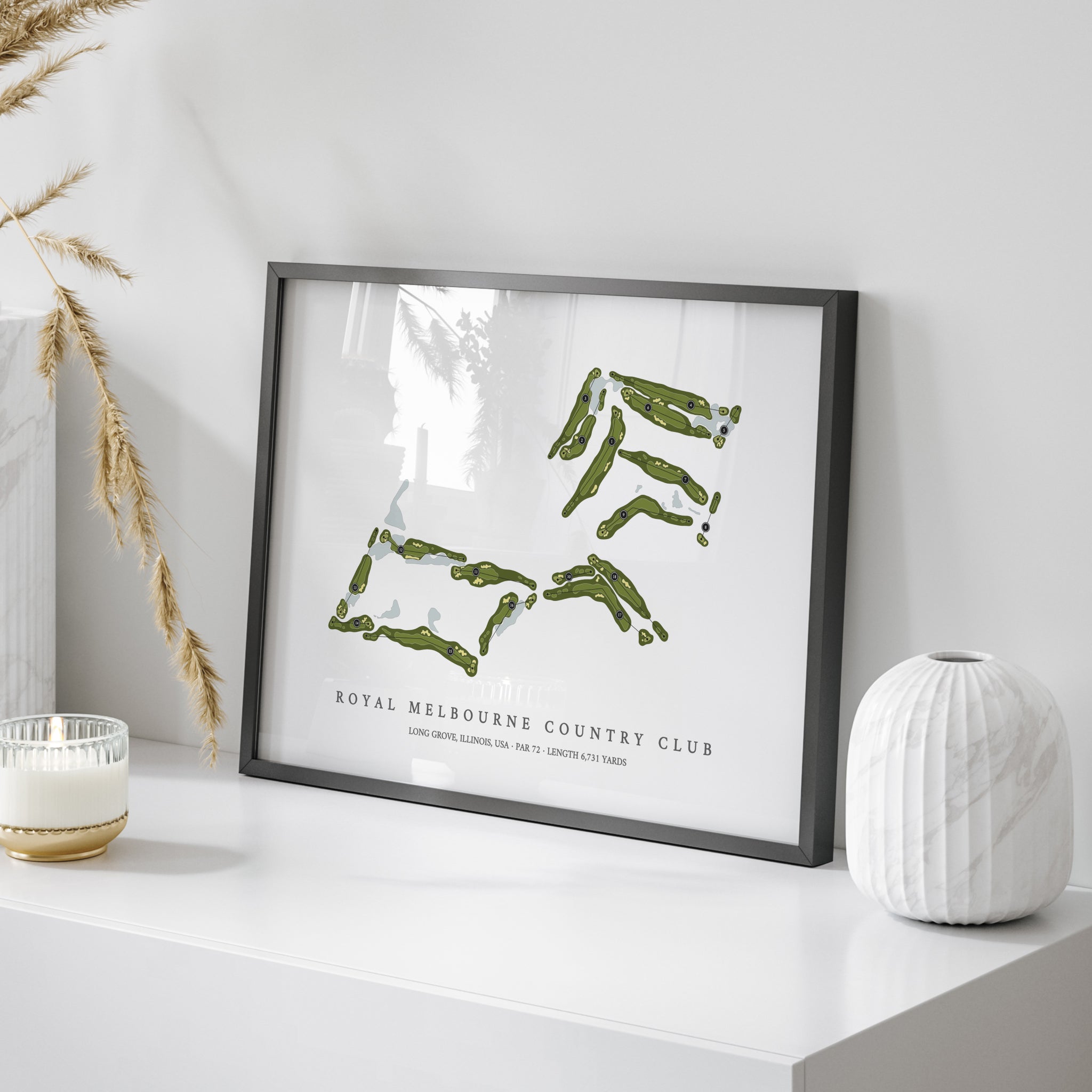 Royal Melbourne Country Club | Golf Course Map | On Table 