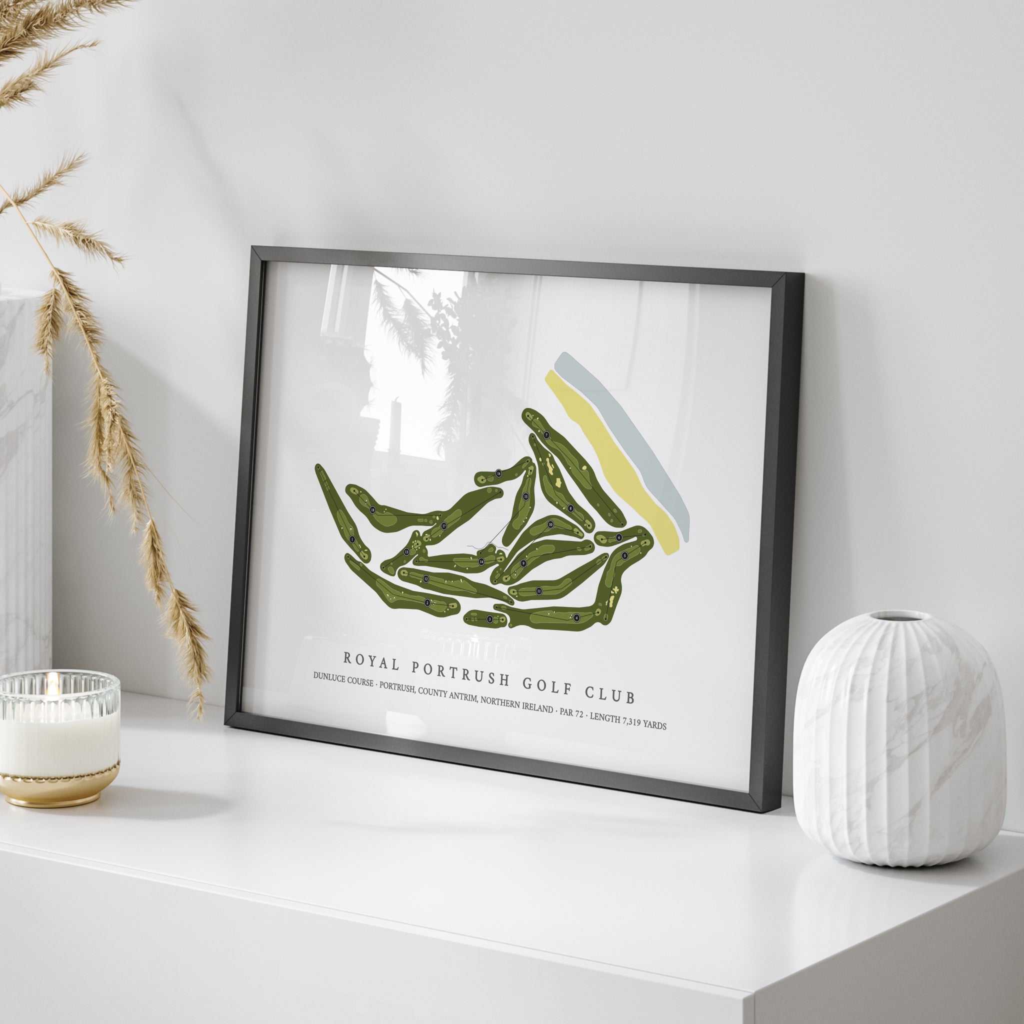 Royal Portrush Golf Club - Dunluce | Golf Course Print | On+Table