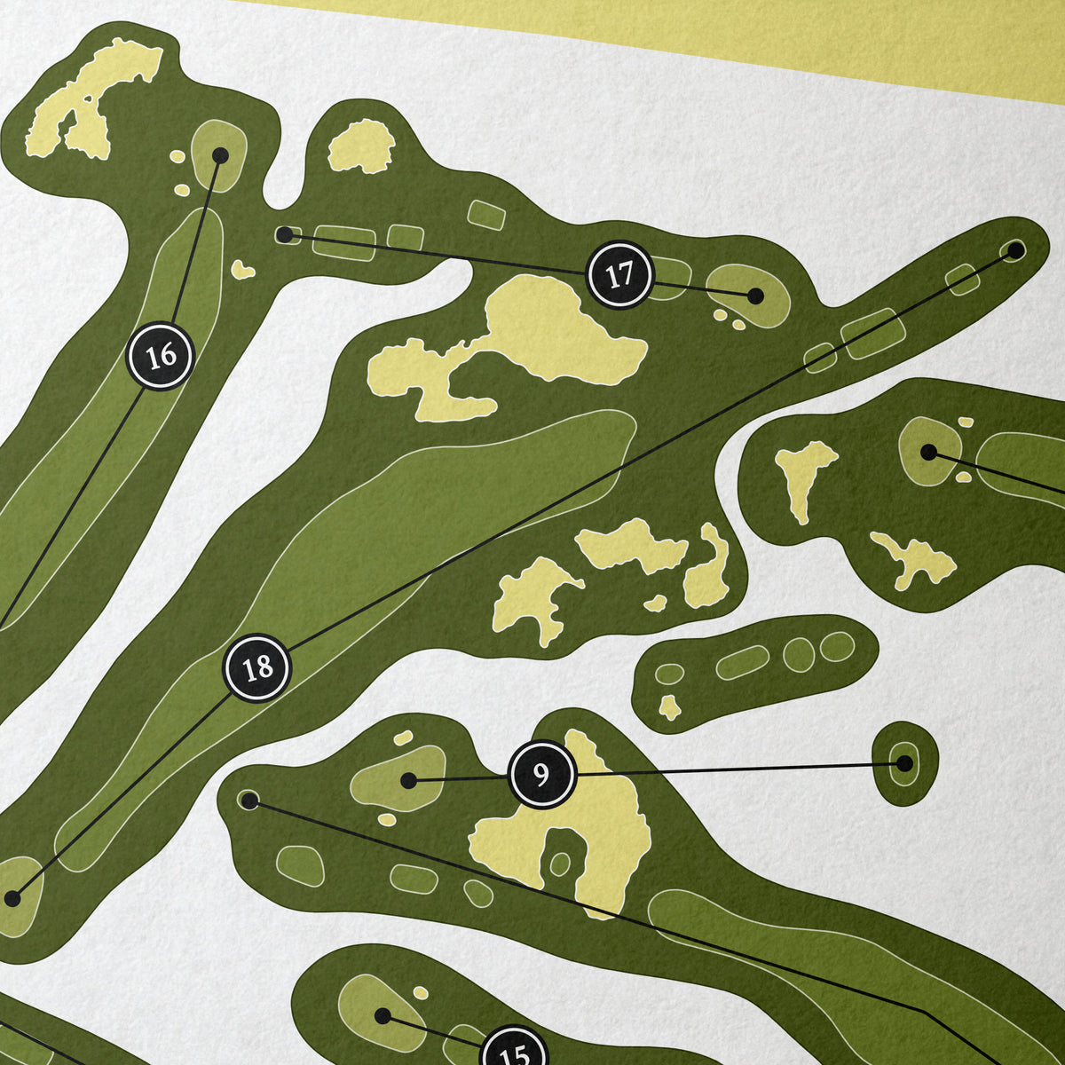 Royal Portrush Golf Club - Valley | Golf Course Map | Close Up 