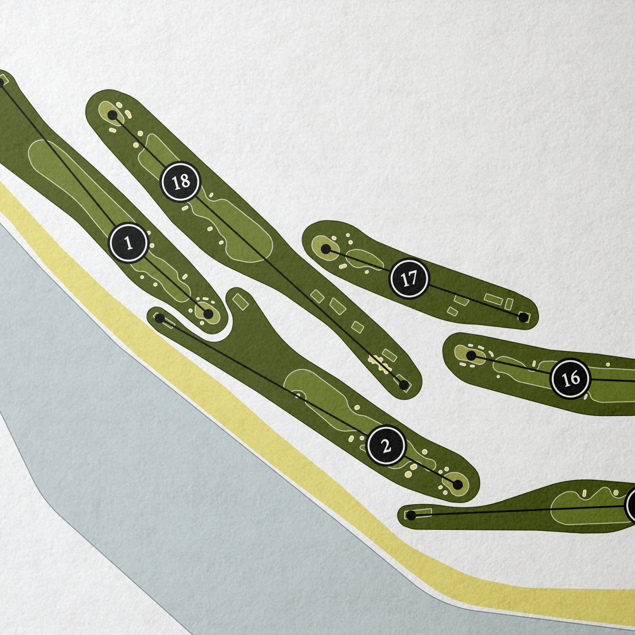 Royal Troon Golf Club | Golf Course Map | Close Up